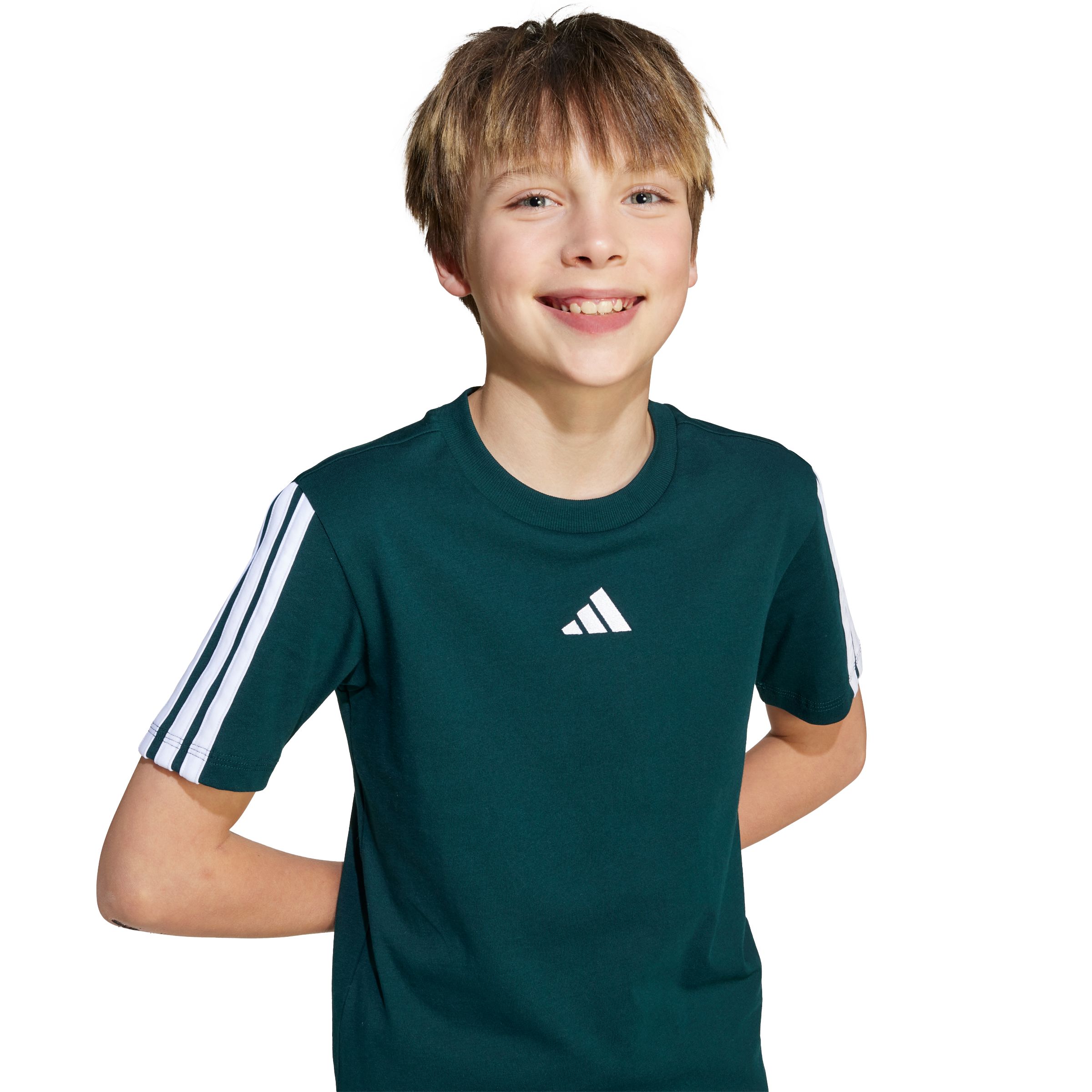 adidas Boys' 3-Stripe T Shirt