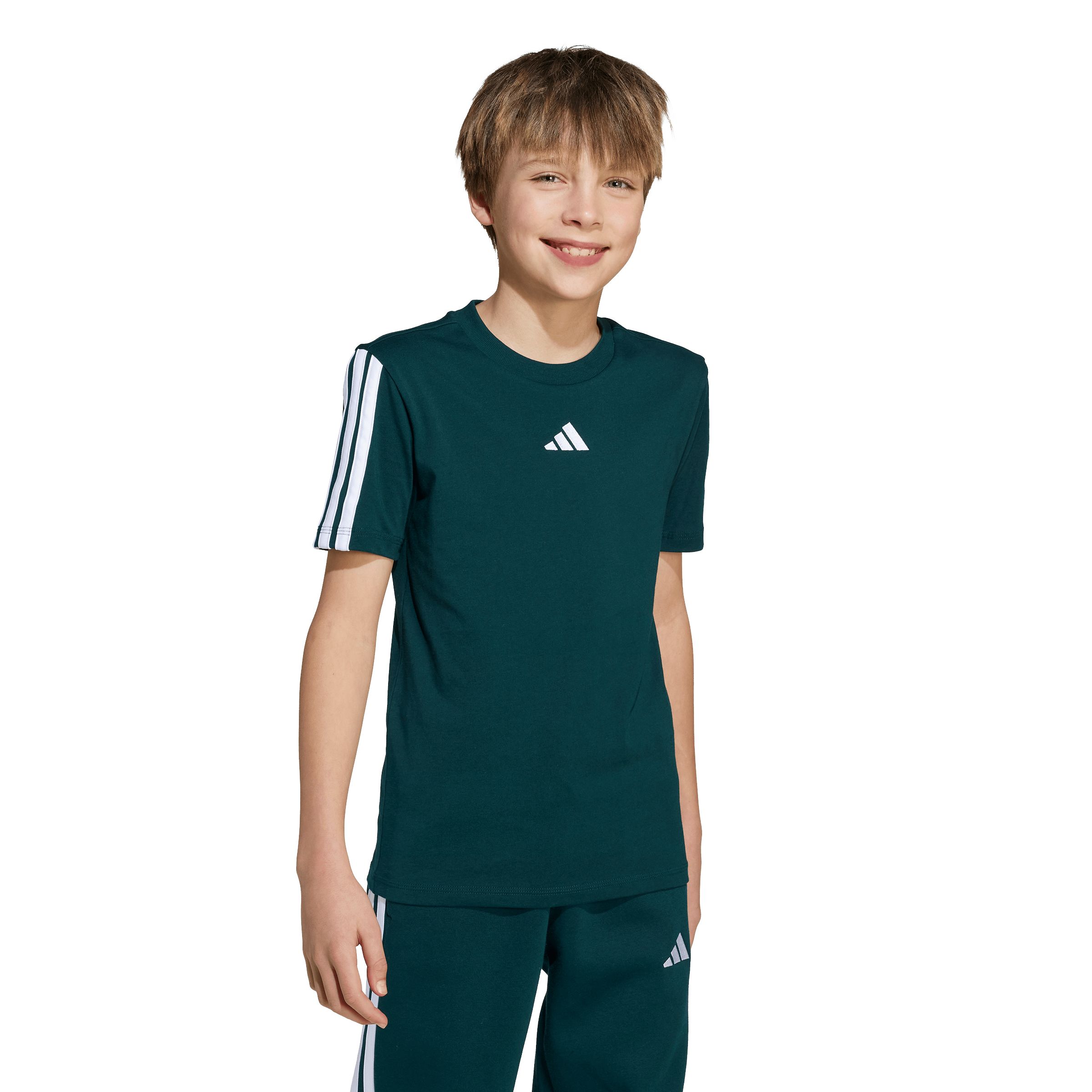 adidas Boys' 3-Stripe T Shirt