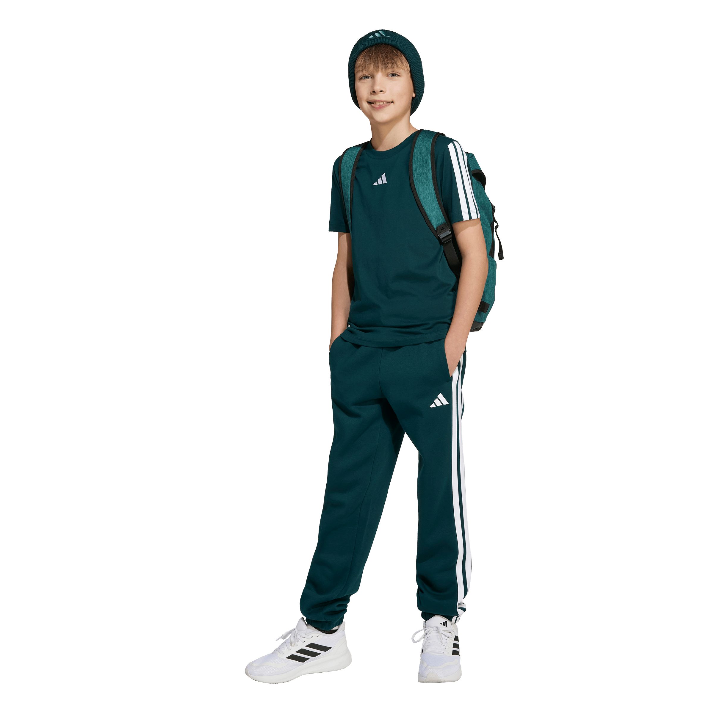 adidas Boys' 3-Stripe T Shirt
