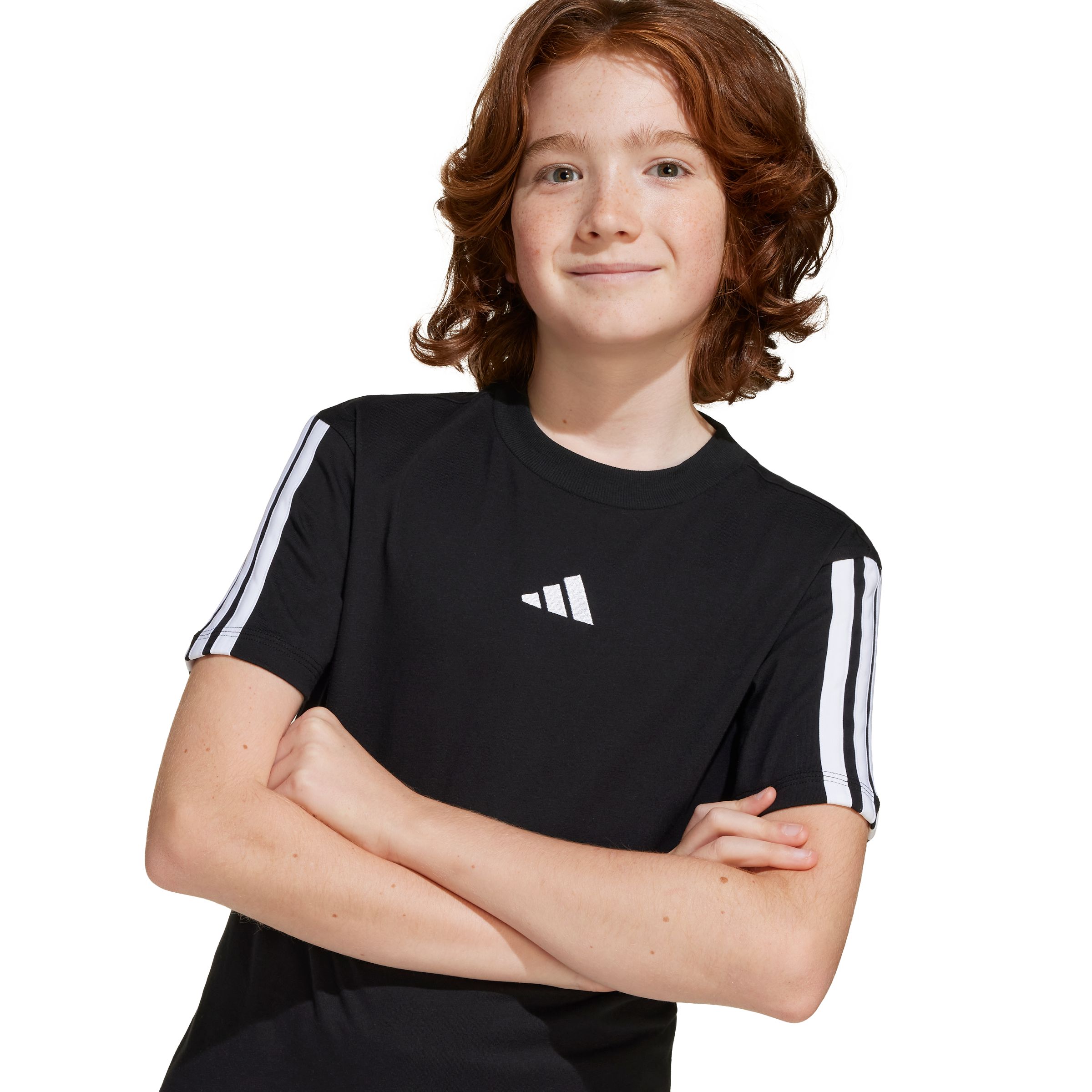 adidas Boys' 3-Stripe T Shirt