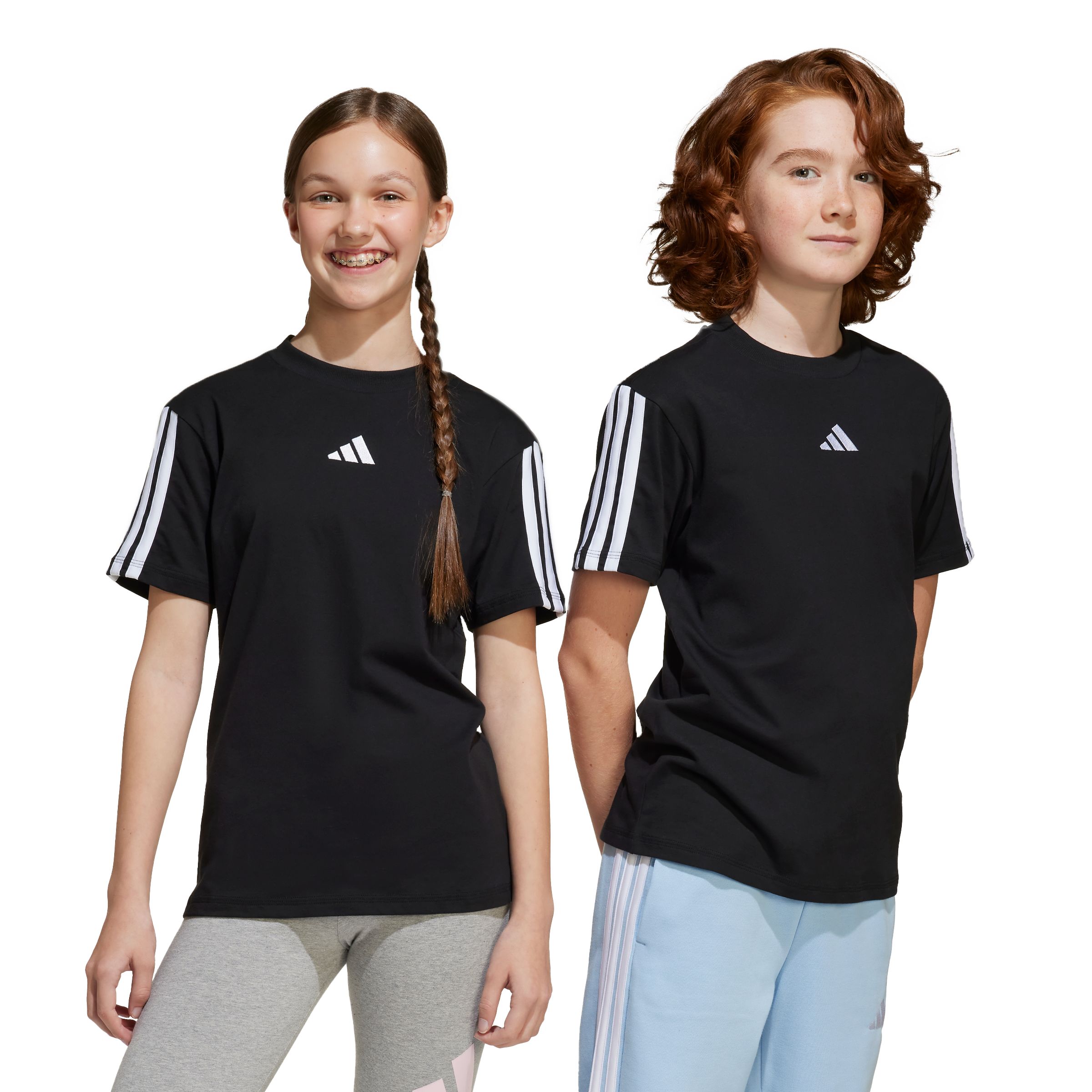 adidas Boys' 3-Stripe T Shirt