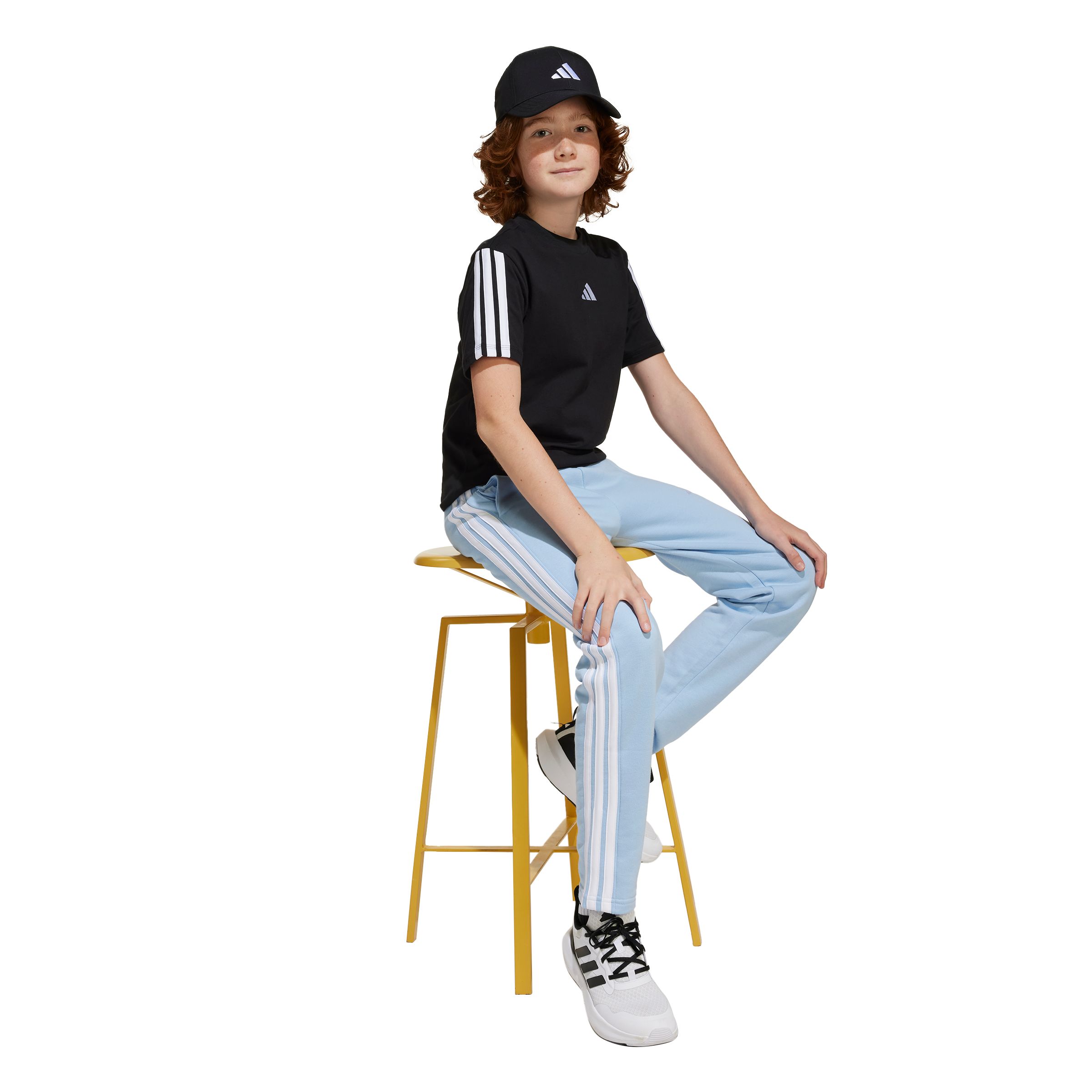 adidas Boys' 3-Stripe T Shirt