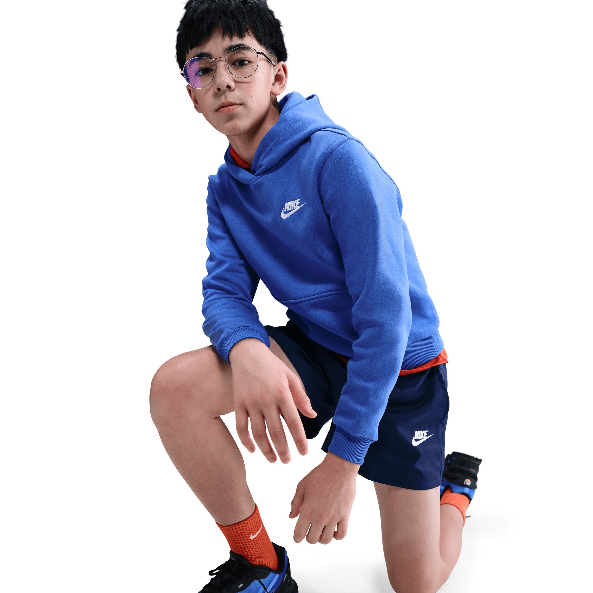 Nike Sportswear Boys' Club LBR Pullover Hoodie