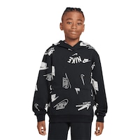 Nike Boys' Club All Over Print Hoodie Front_Flat
