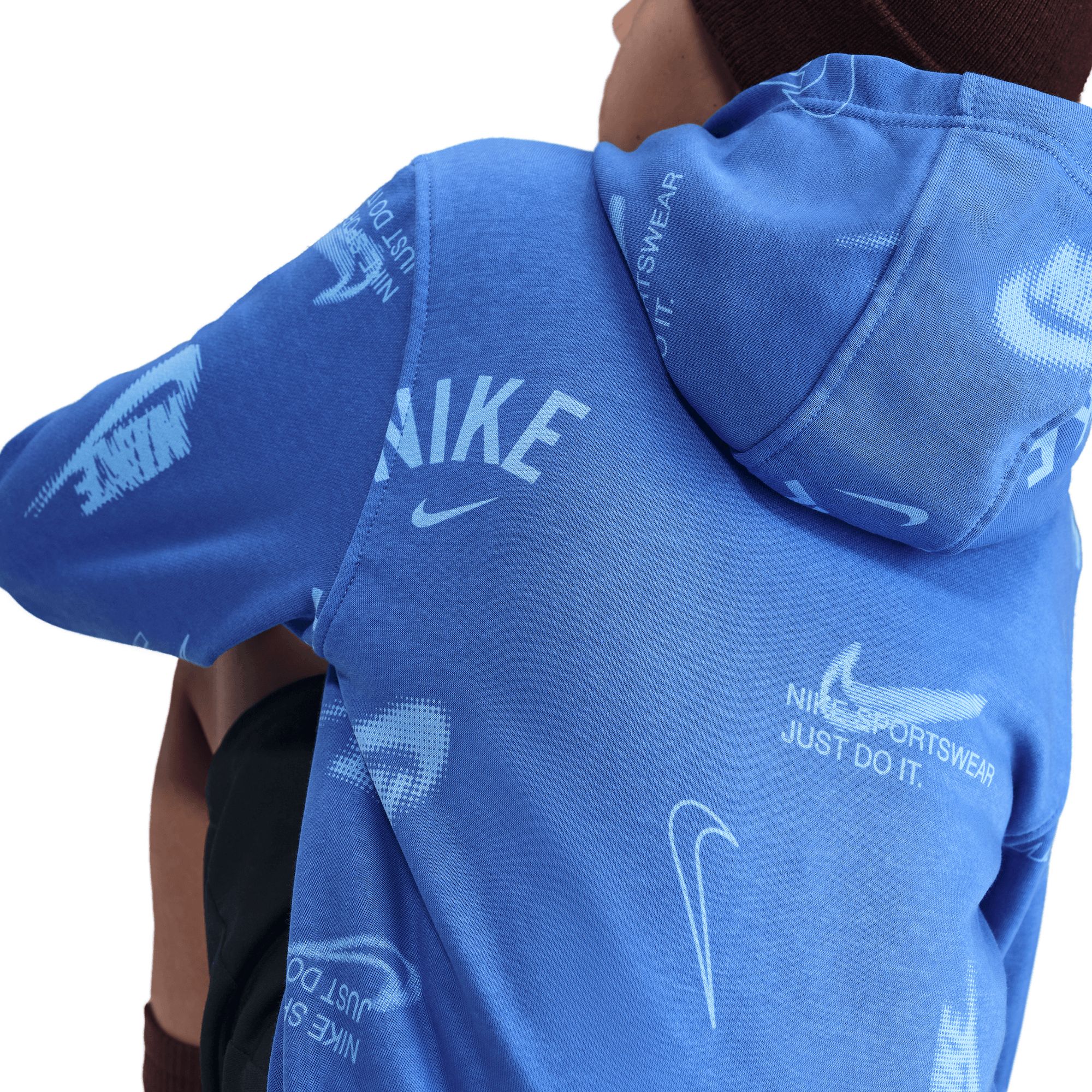 Nike Boys' Club All Over Print Hoodie
