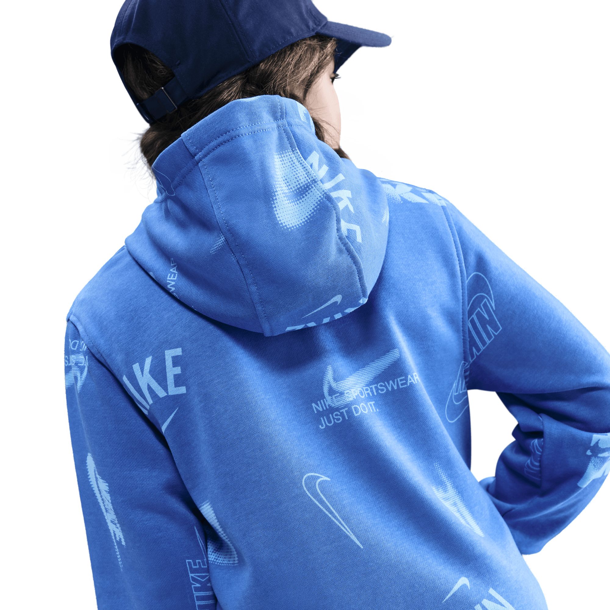Nike Boys' Club All Over Print Hoodie