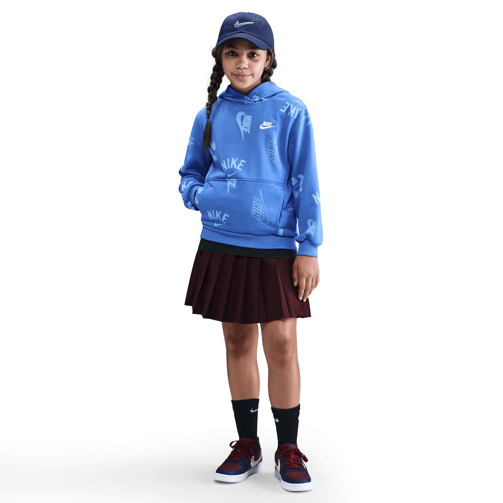 Nike Boys' Club All Over Print Hoodie