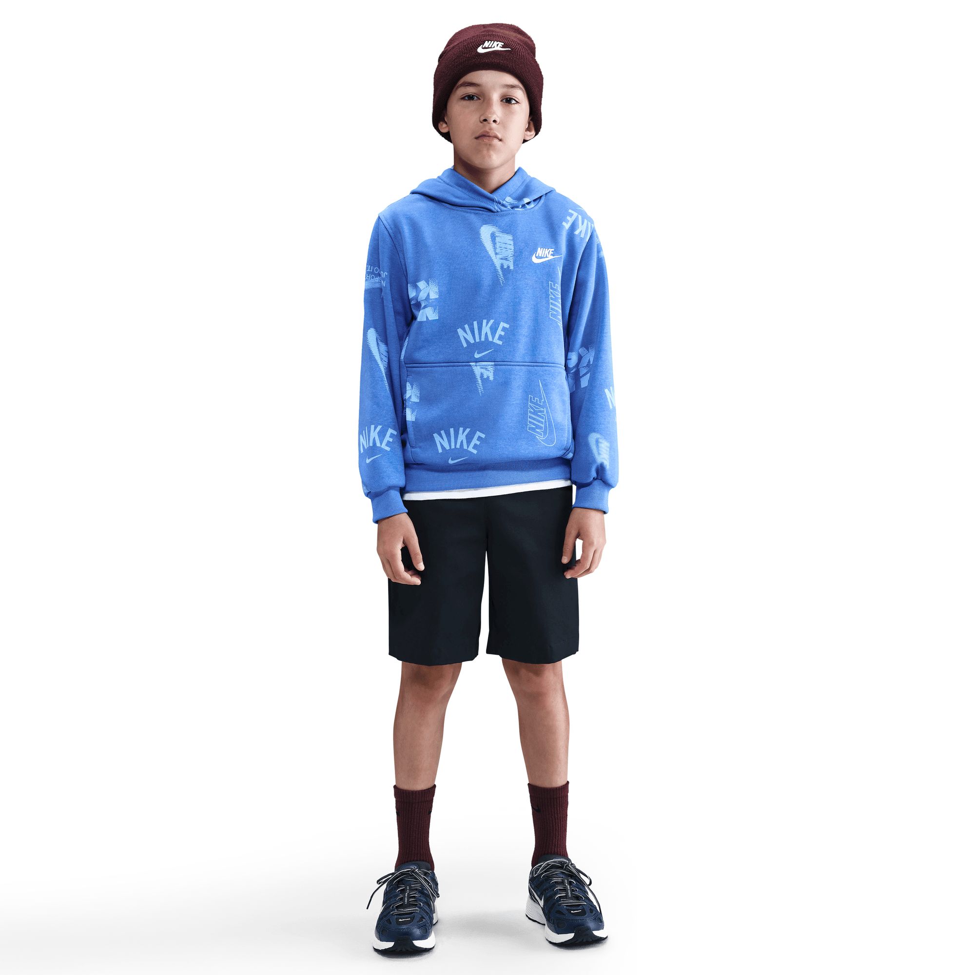 Nike Boys' Club All Over Print Hoodie