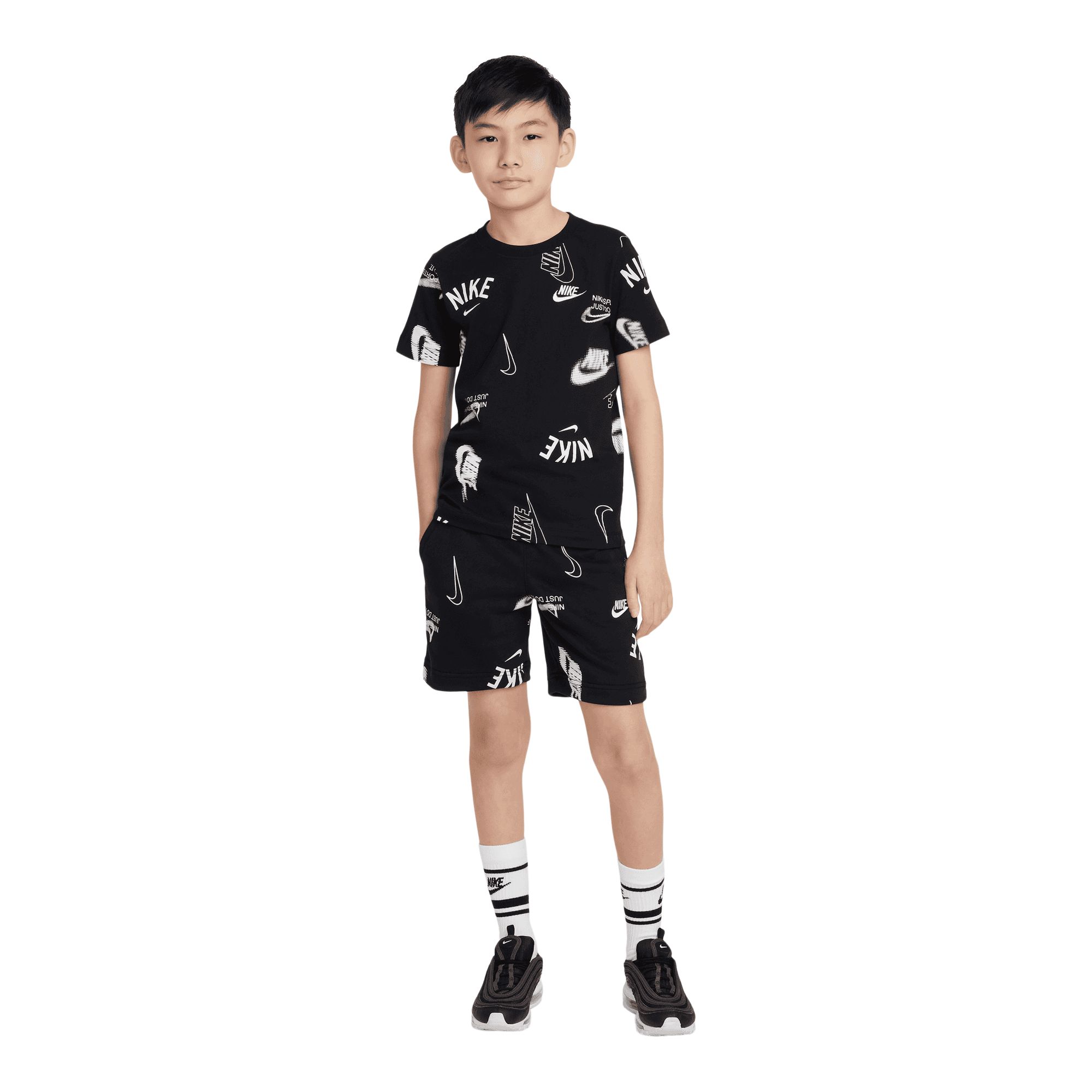 Nike Boys' Club All-over Print T-Shirt