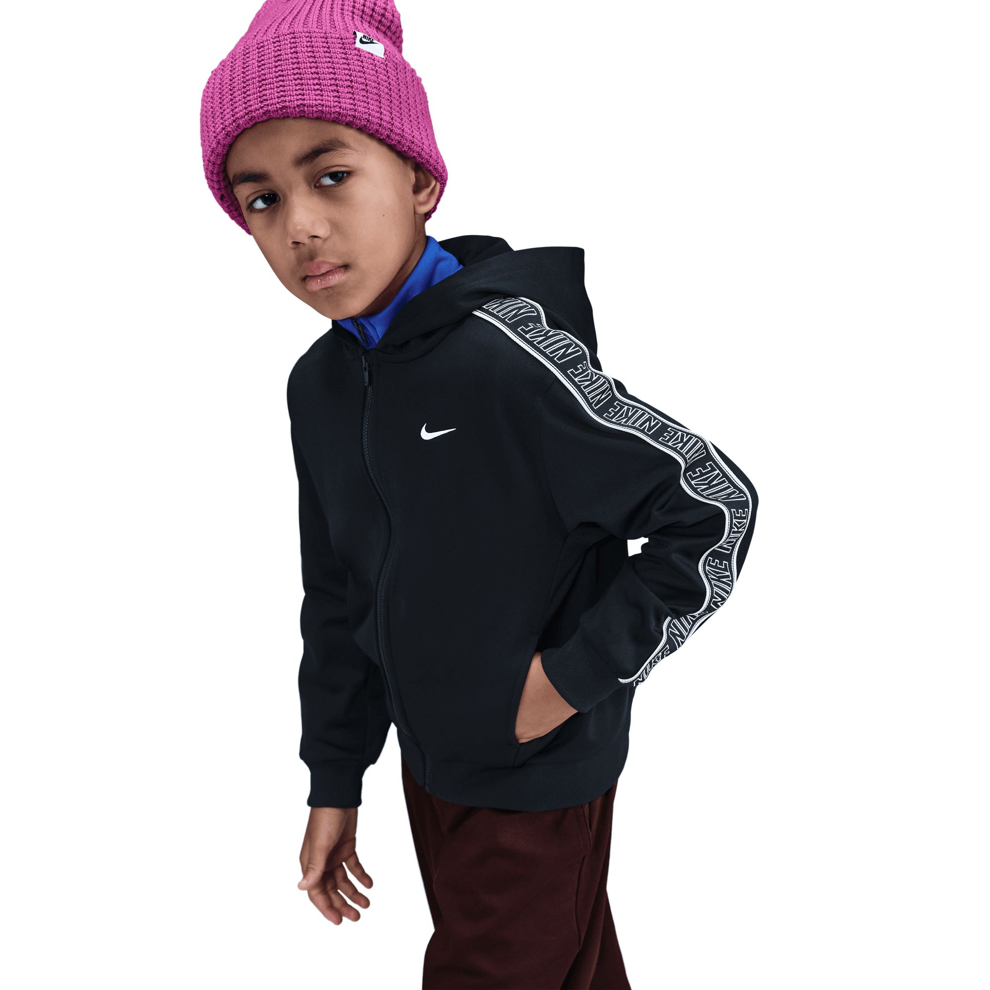 Nike Boys' Dri-FIT Club Poly Full Zip Hoodie