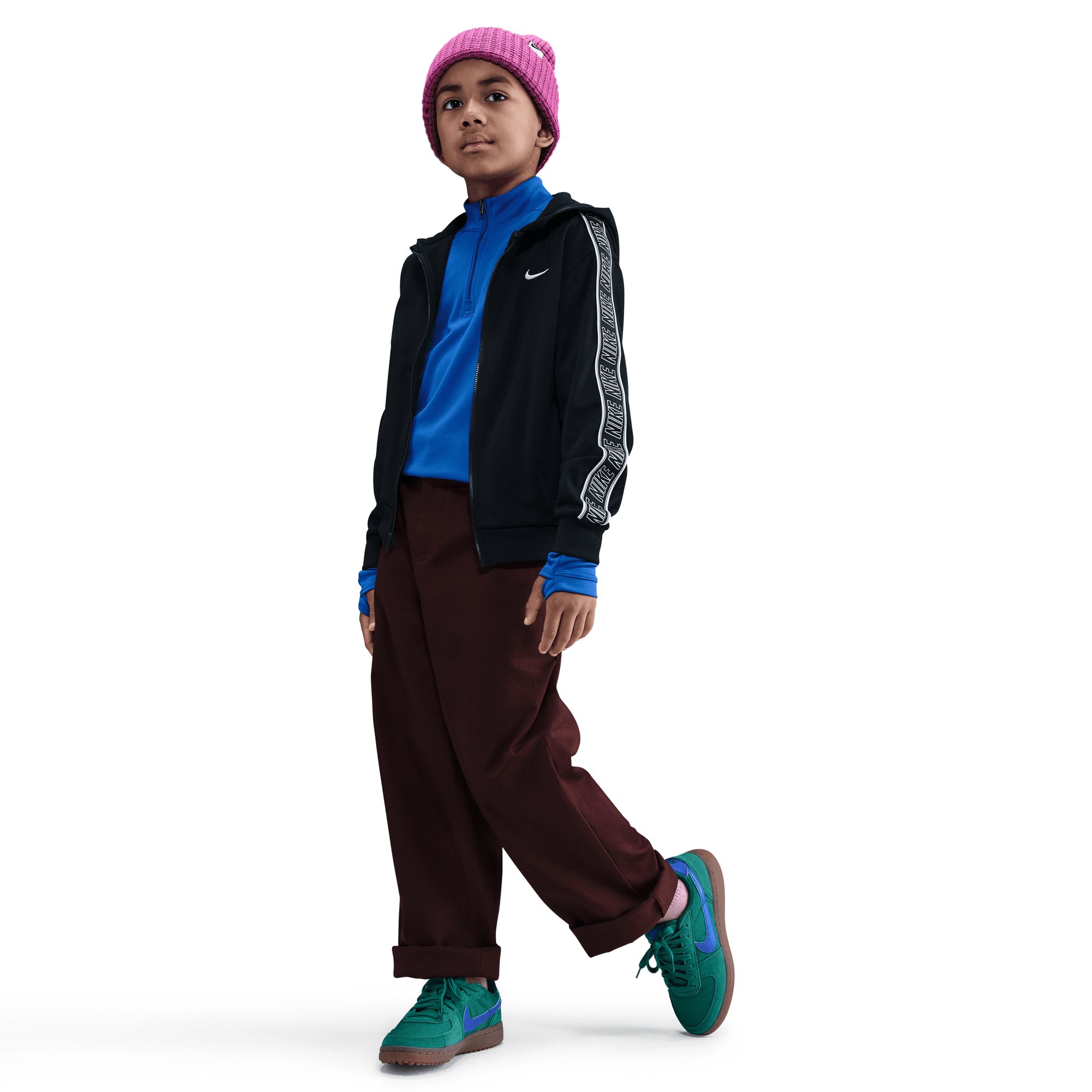 Nike Boys' Dri-FIT Club Poly Full Zip Hoodie