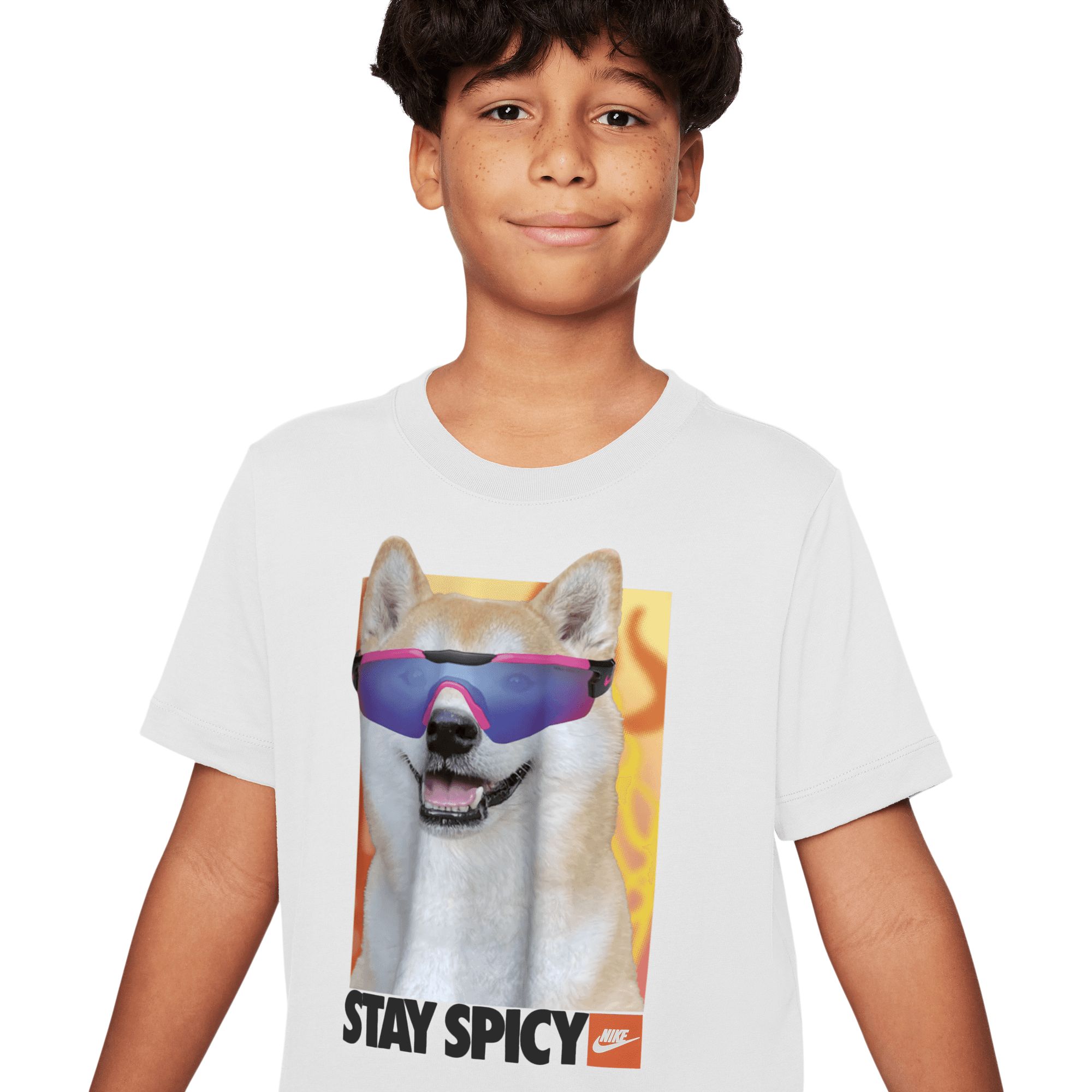 Nike Sportswear Boys' Graphic Shiba T-Shirt