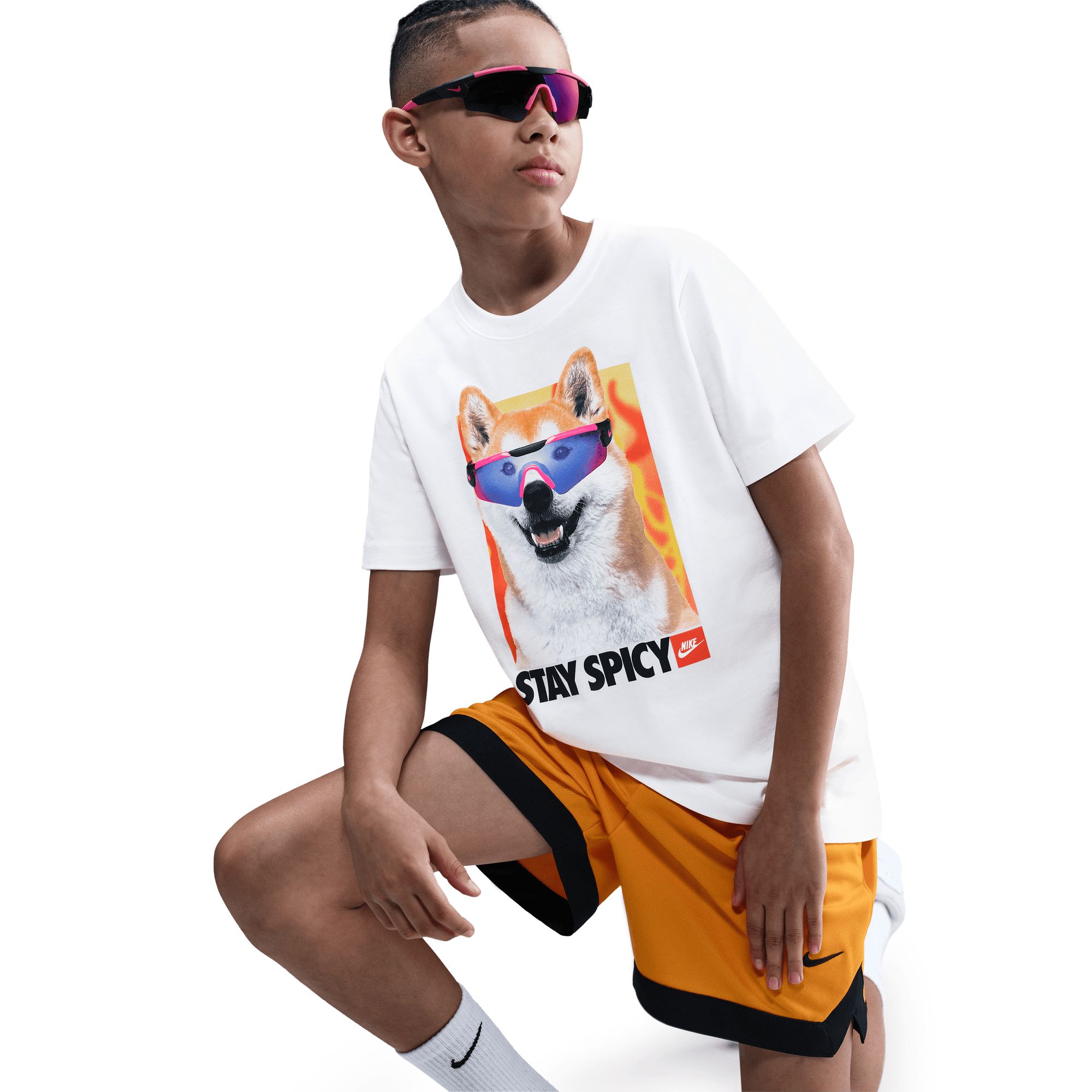 Nike Sportswear Boys' Graphic Shiba T-Shirt