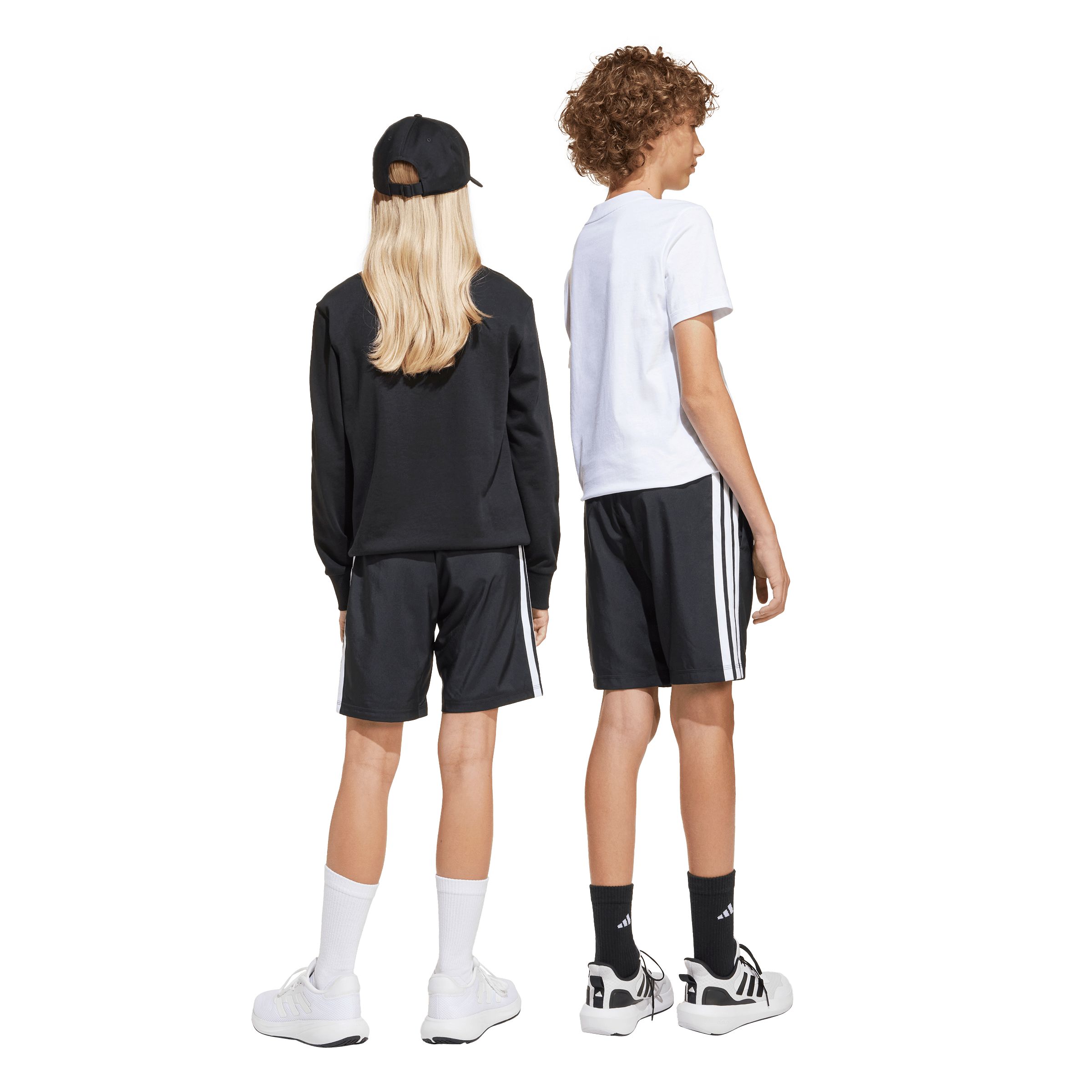 adidas Unisex 3-stripes Woven Athletic Shorts