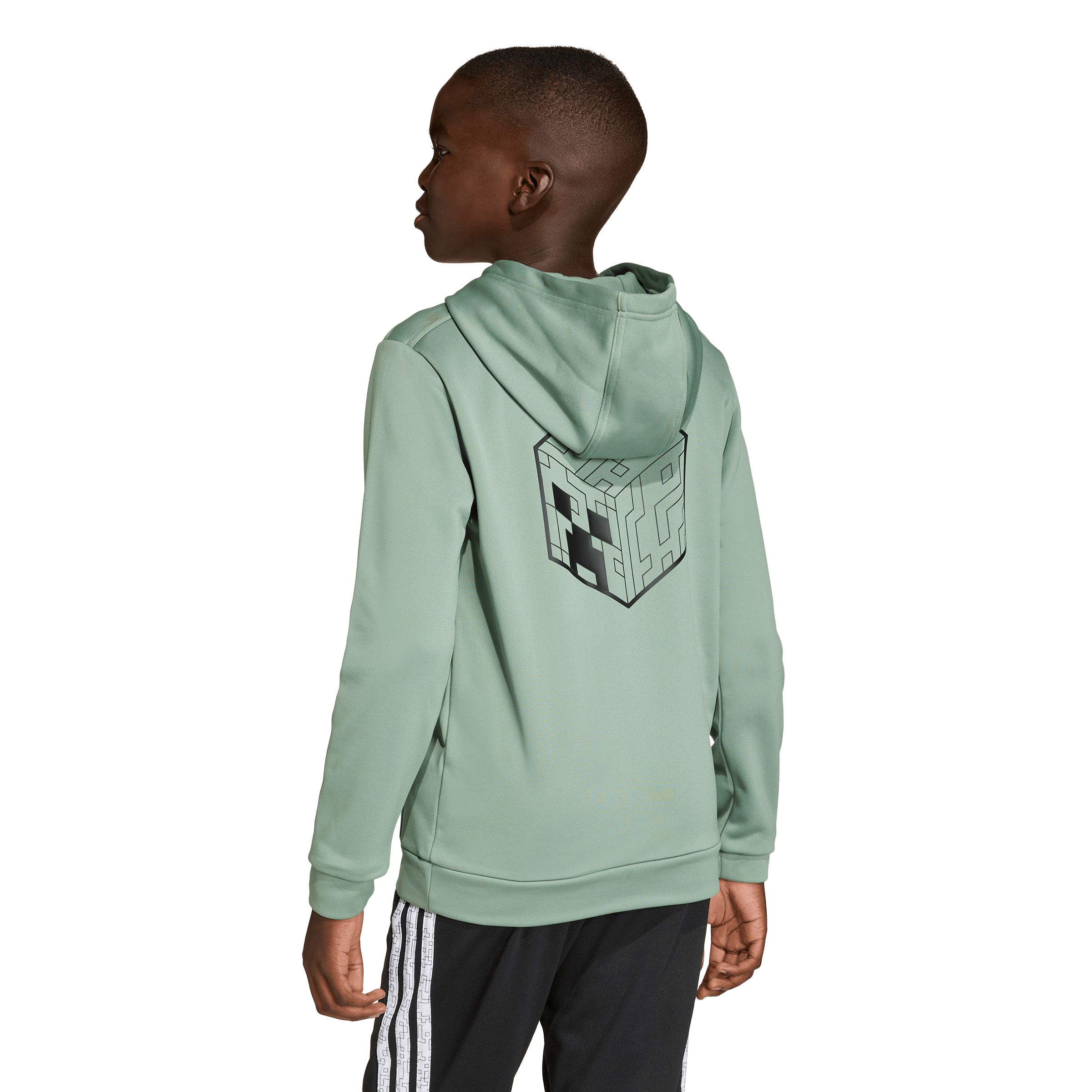 adidas Kids' Minecraft Hoodie with Creeper Graphic