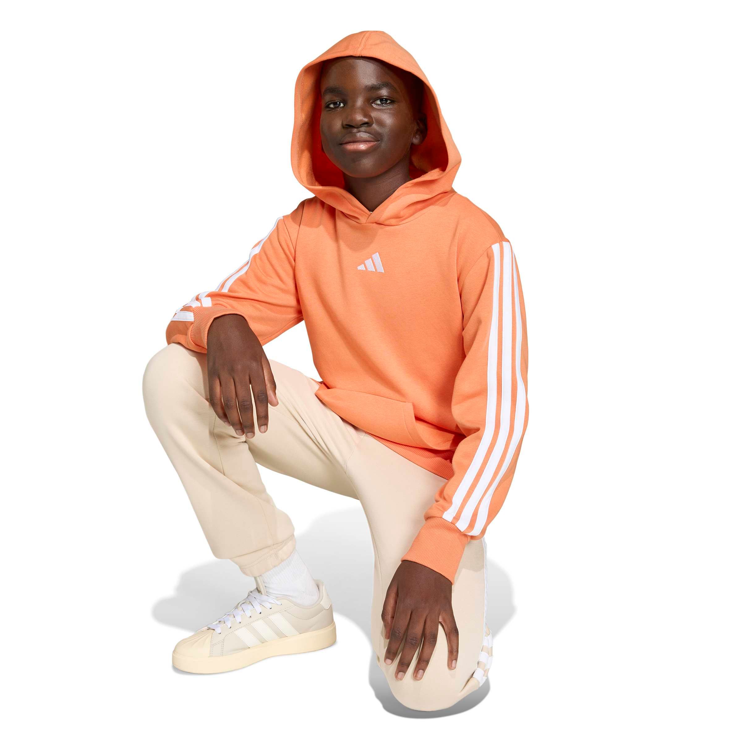 adidas Kids' 3-stripe Fleece Hoodie