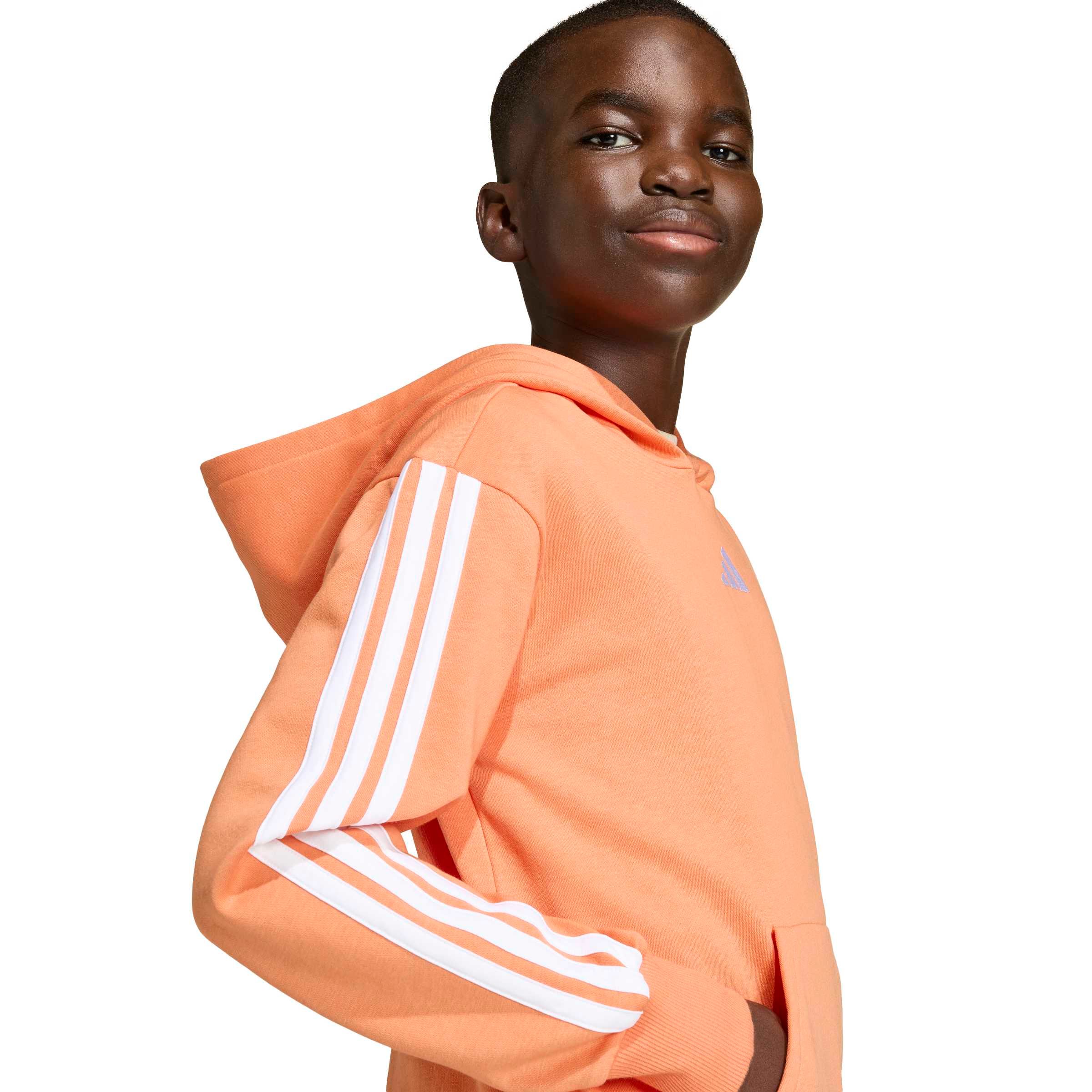 adidas Kids' 3-stripe Fleece Hoodie