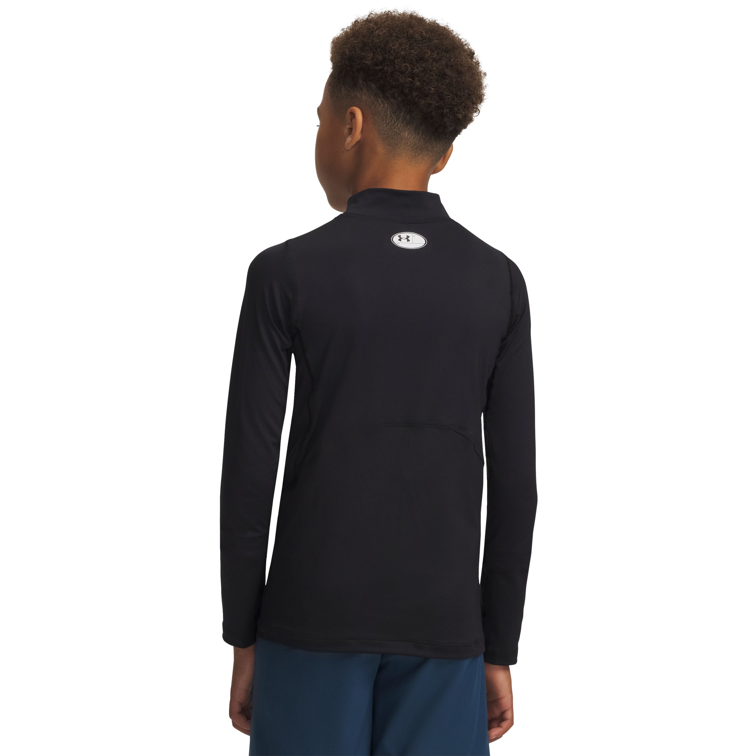 Under Armour Kids' Heatgear© Armour Mock Long Sleeve Athletic Shirt
