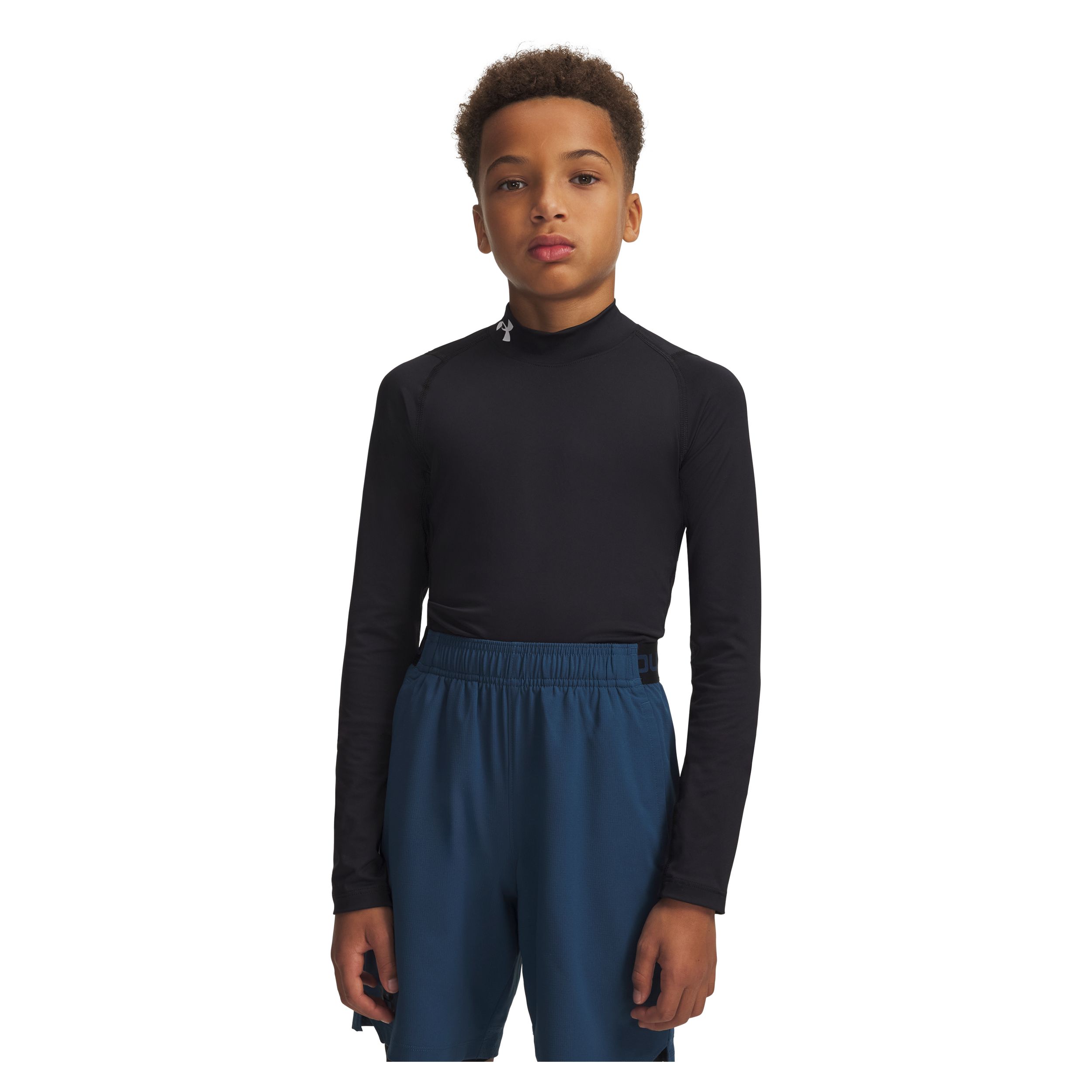 Under Armour Kids' Heatgear© Armour Mock Long Sleeve Athletic Shirt