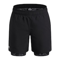 Under Armour Kids' Tech™ Woven 2 In 1 Sports Shorts Front_Flat
