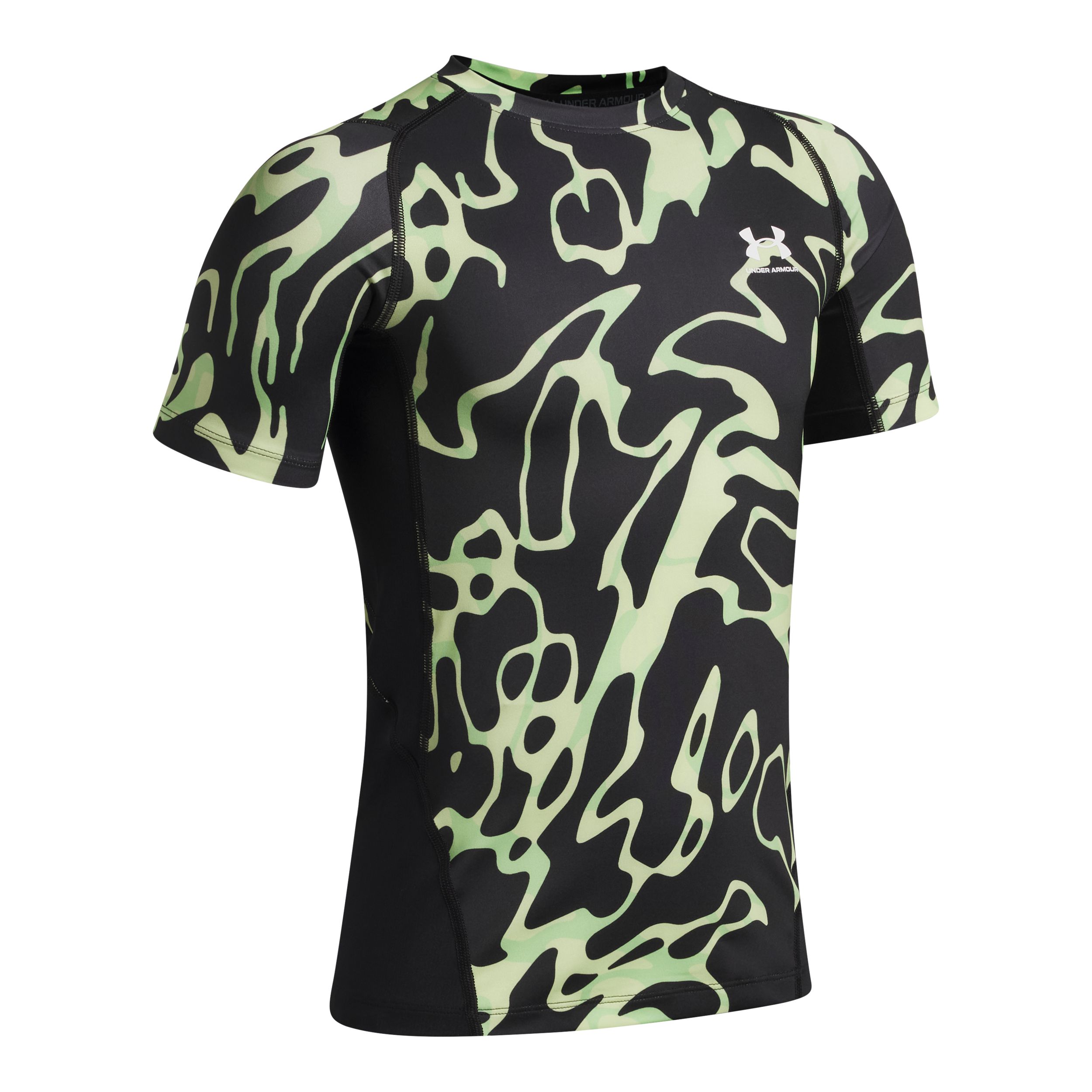 Under Armour Kids' Heatgear© Armour Printed Performance Baselayer T-shirt