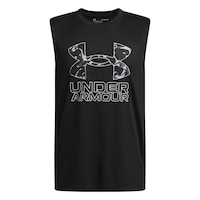 Under Armor Boys' Tech Hybrid Print Tank Front_Flat
