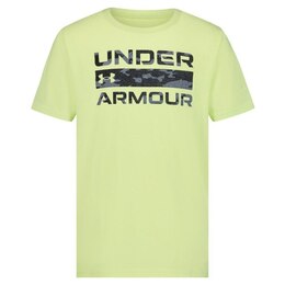 Under Armour Kids' Stacked Logo Lightweight Cotton Blend T-shirt