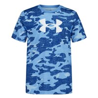 Under Armour Kids' All Over Print Camo T-shirt - Breathable Cotton Blend Front_Flat