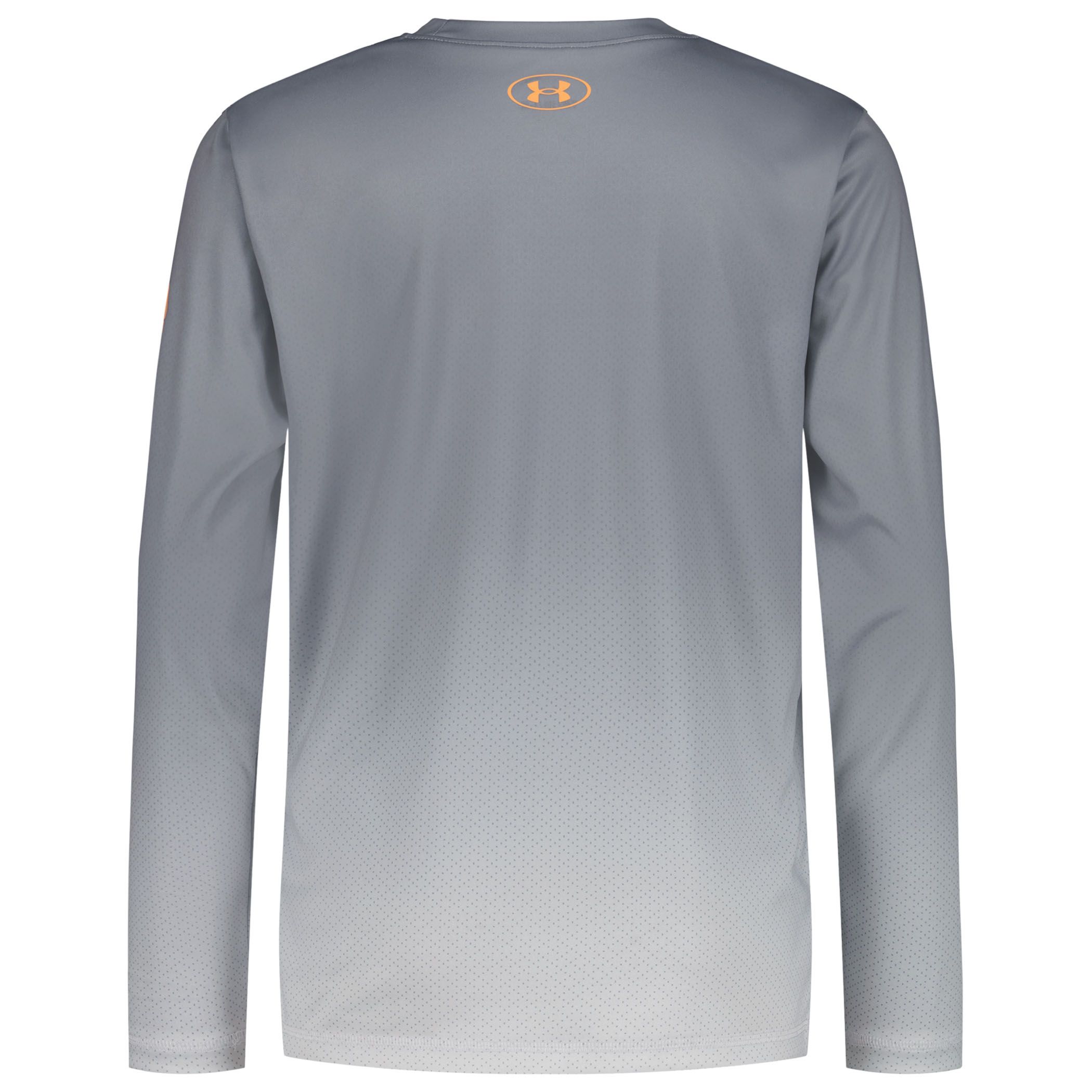 Under Armour Kids' Textured Logo UPF Long Sleeve Performance Shirt