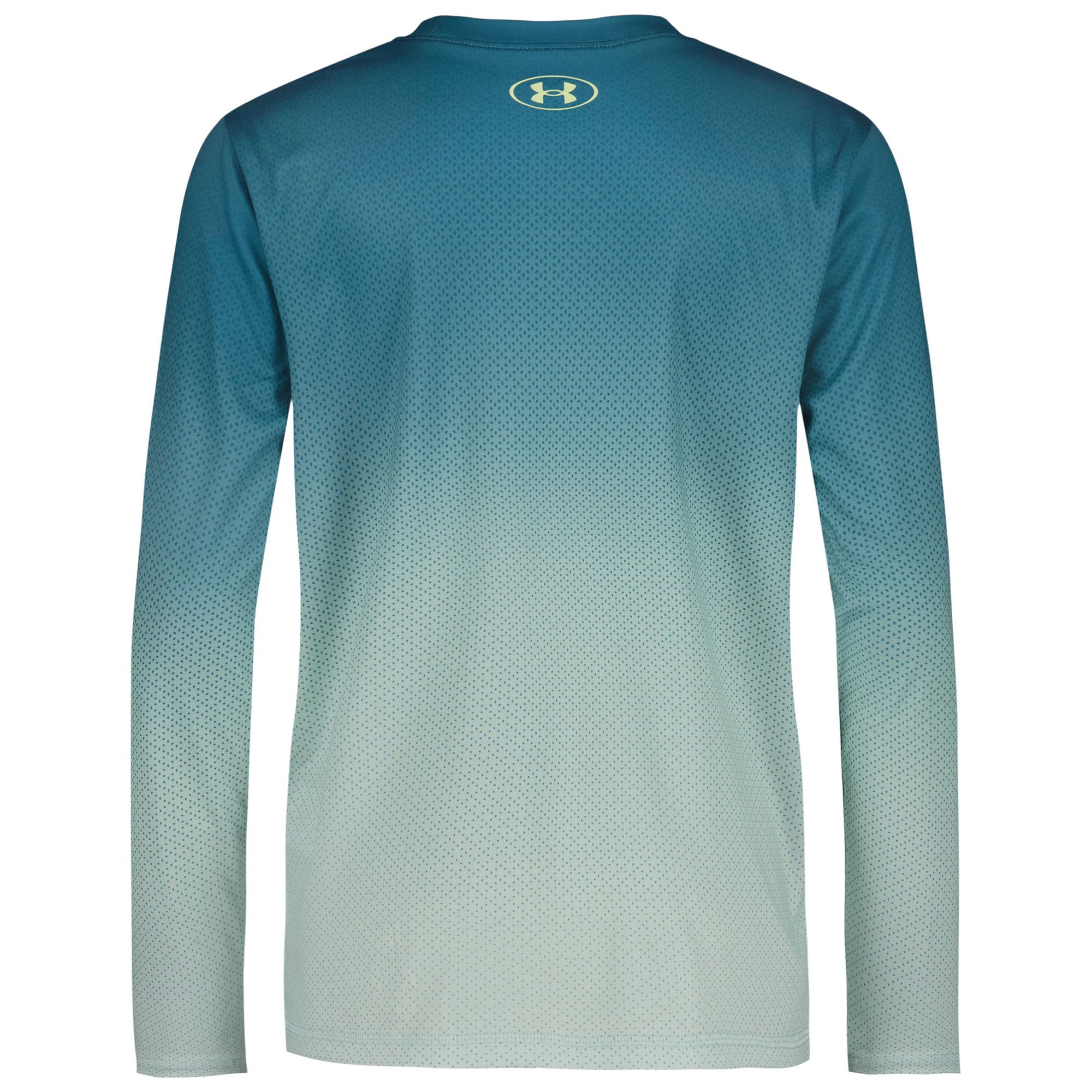Under Armour Kids' Textured Logo UPF Long Sleeve Performance Shirt