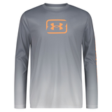Under Armour Kids' Textured Logo UPF Long Sleeve Performance Shirt