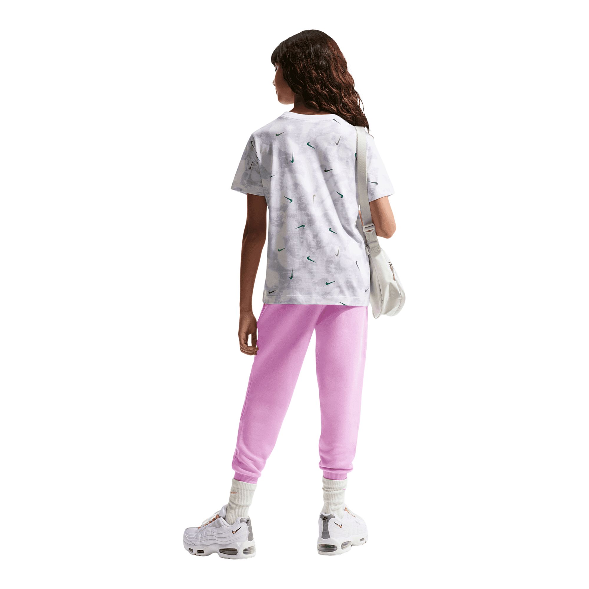 Nike Sportswear Kids' All Over Print High Brand Read Graphic Short Sleeve T-Shirt