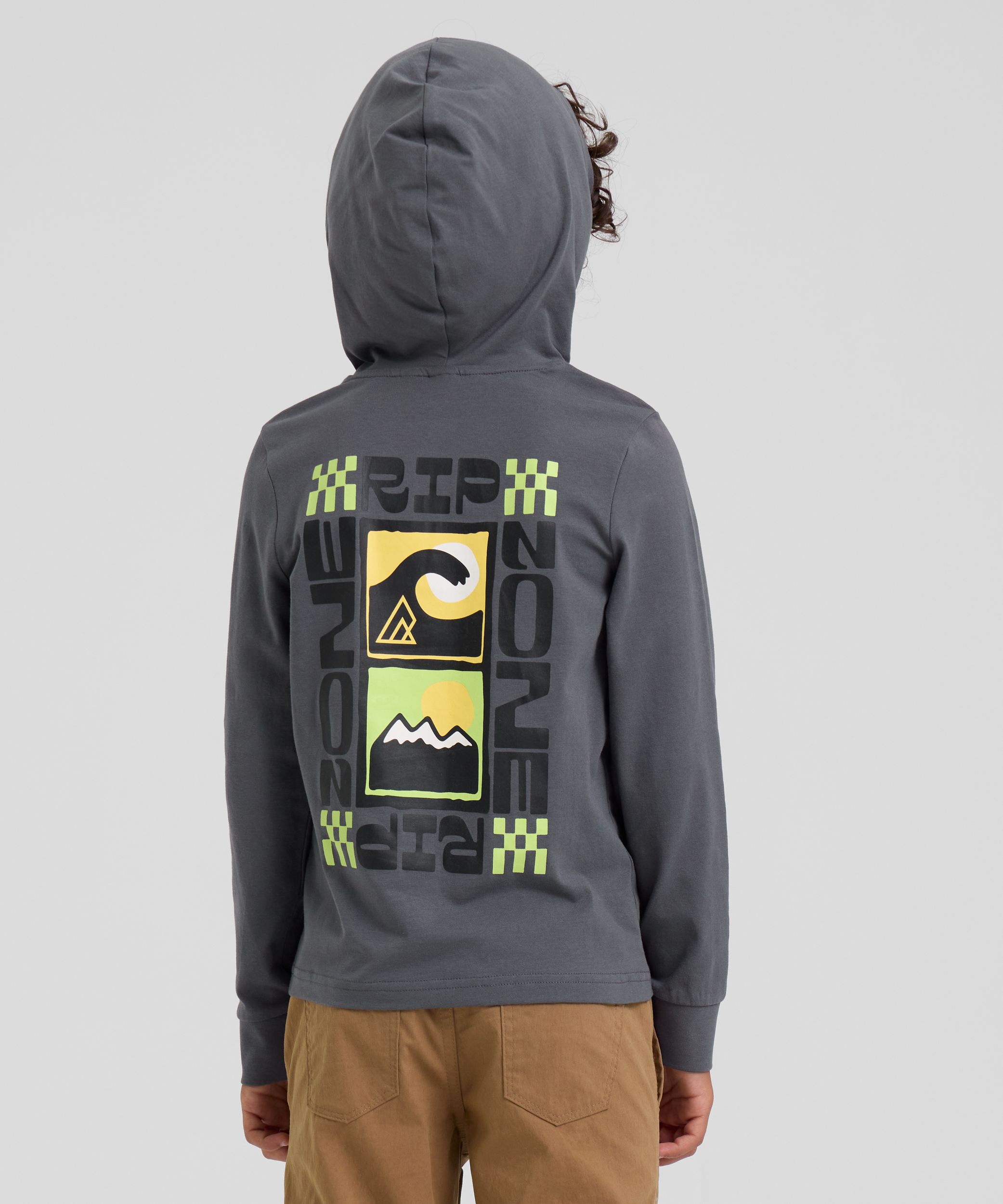 Ripzone Kids' Ambrose Hooded Long Sleeve T-shirt