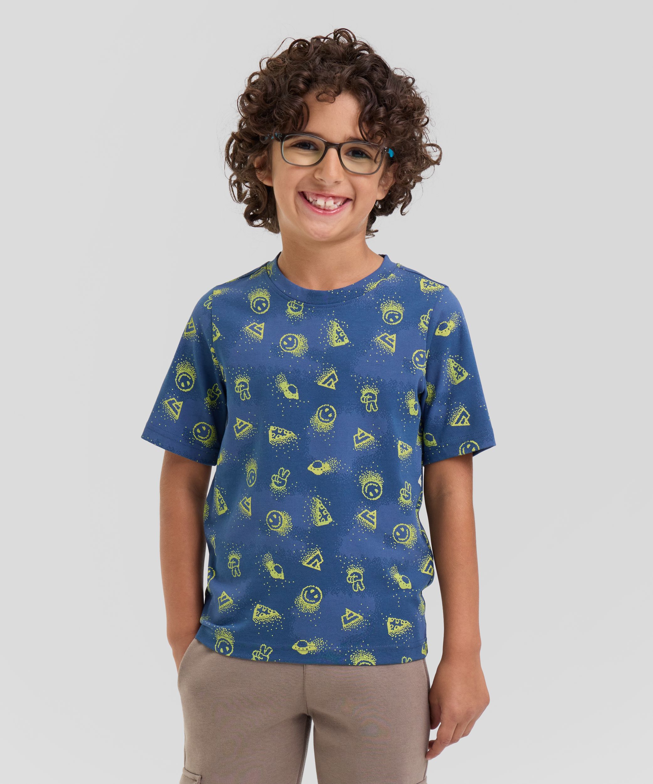 Ripzone Kids' Riley All Over Print Graphic T-shirt - Comfortable Casual Tops for Kids