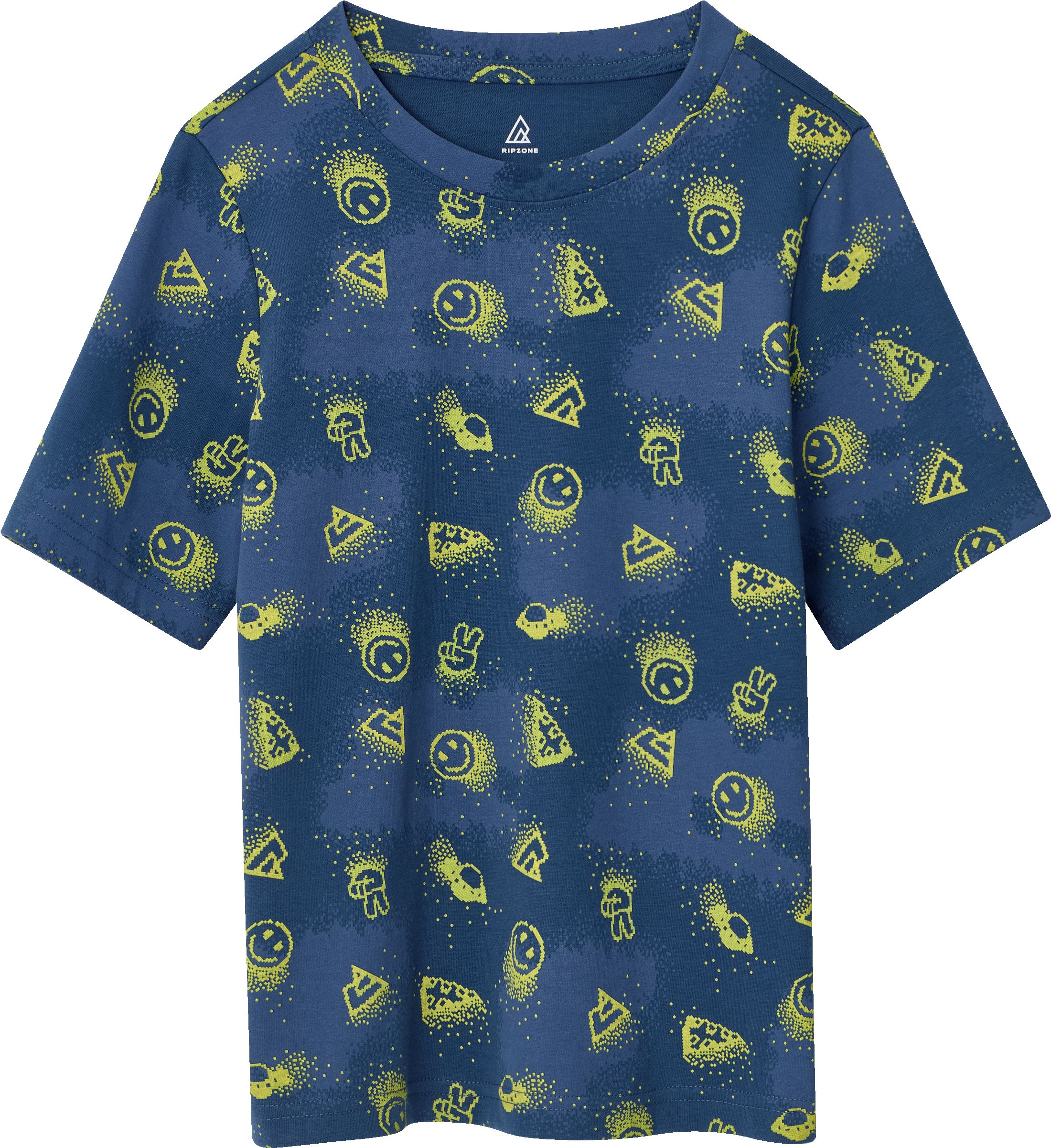 Ripzone Kids' Riley All Over Print Graphic T-shirt - Comfortable Casual Tops for Kids