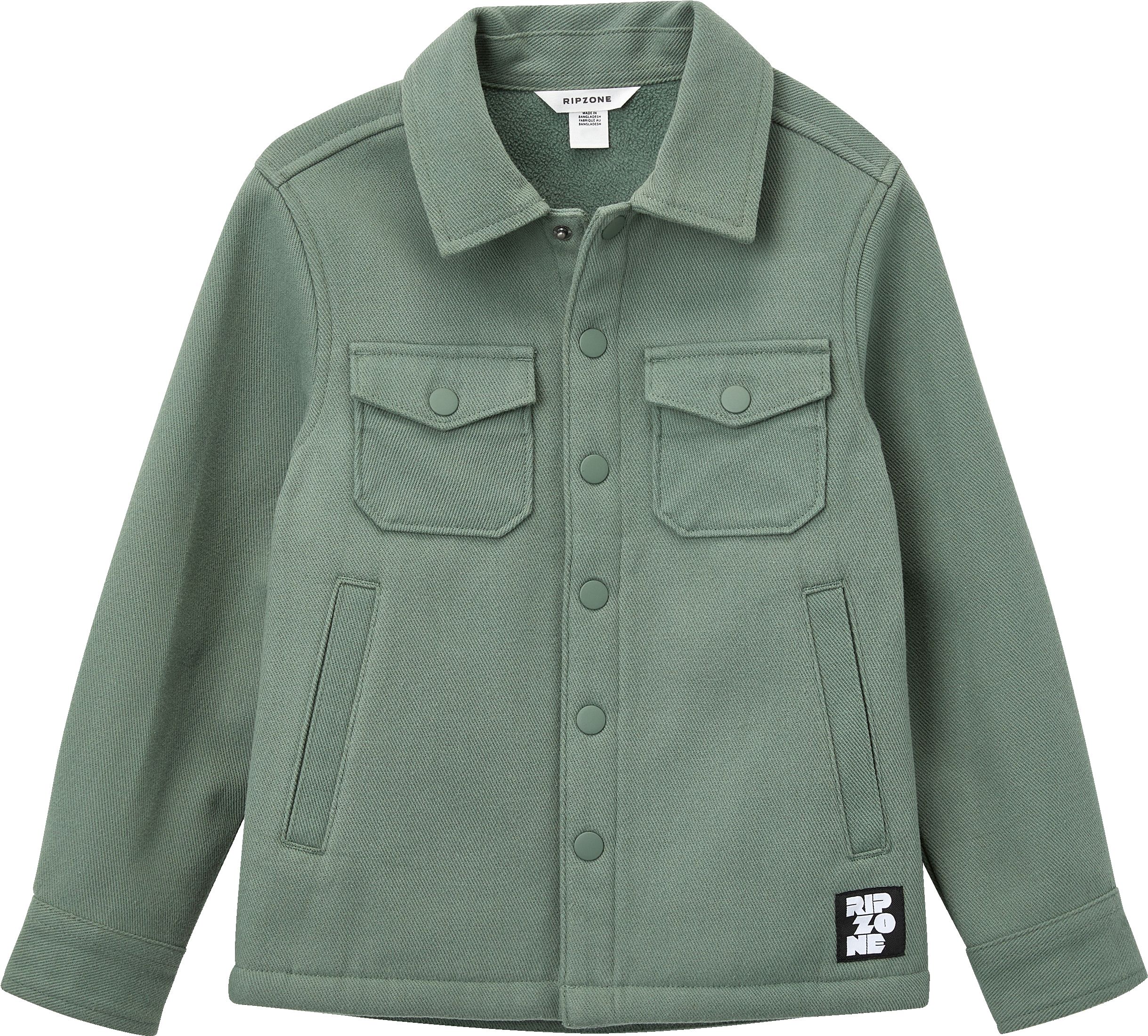 Ripzone Kids' Wilder Overshirt with Button Closure