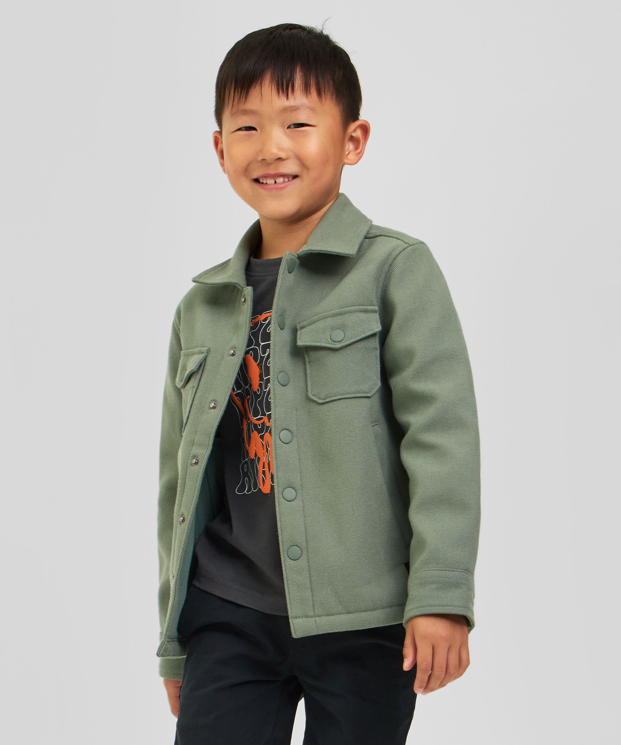 Ripzone Kids' Wilder Overshirt with Button Closure