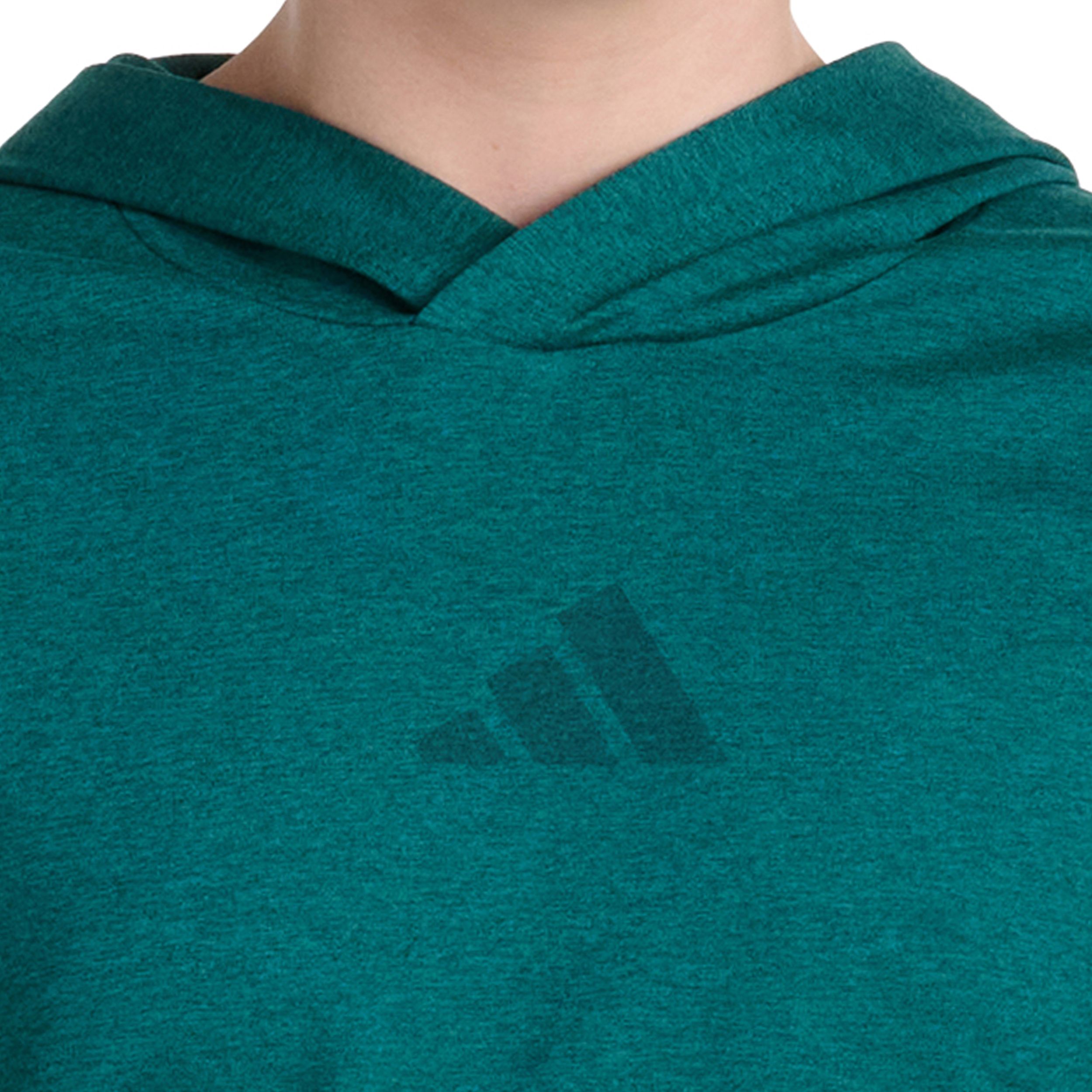adidas Kids' Hooded Heather Long Sleeve Shirt