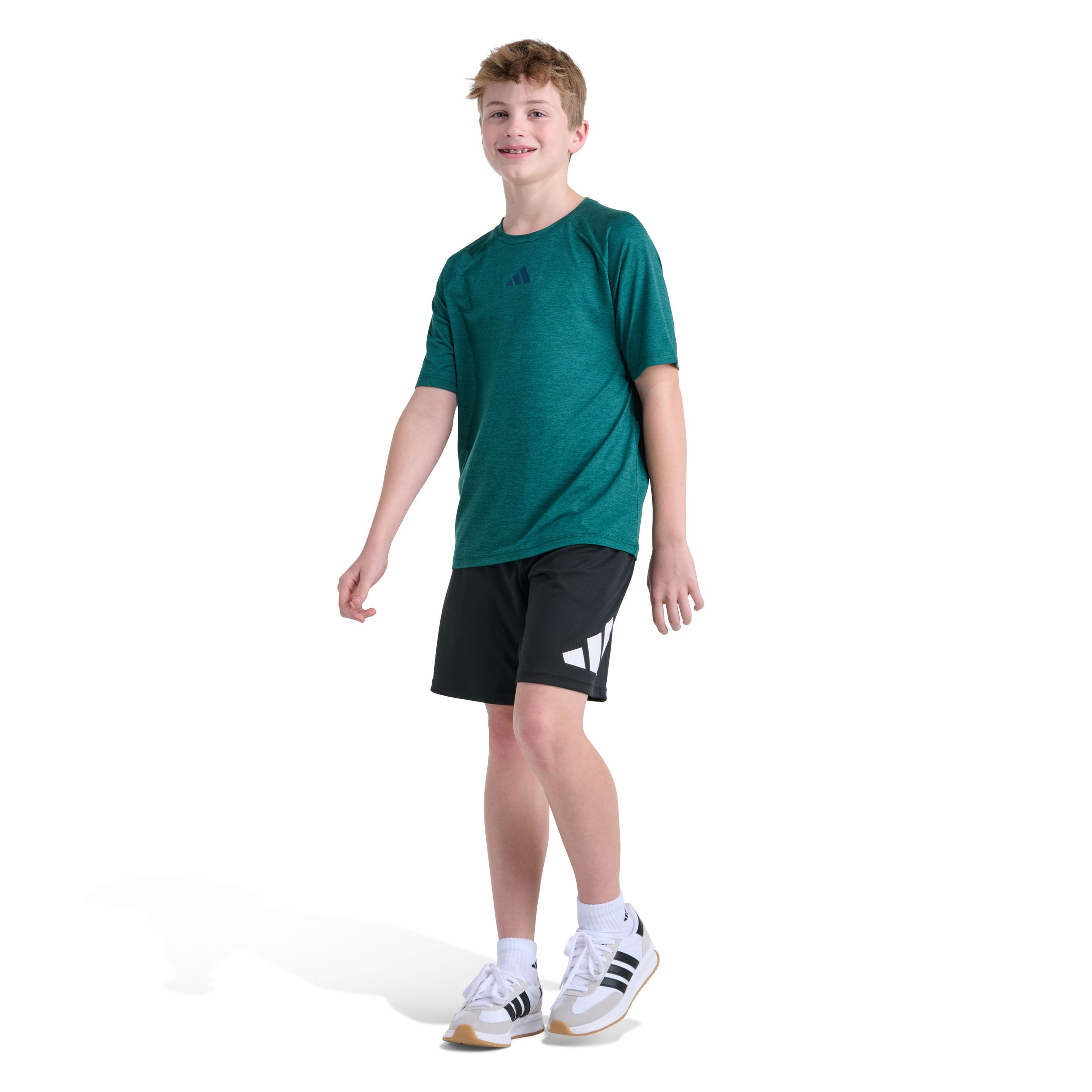 adidas Kids' Raglan Melange Tech T-Shirt
