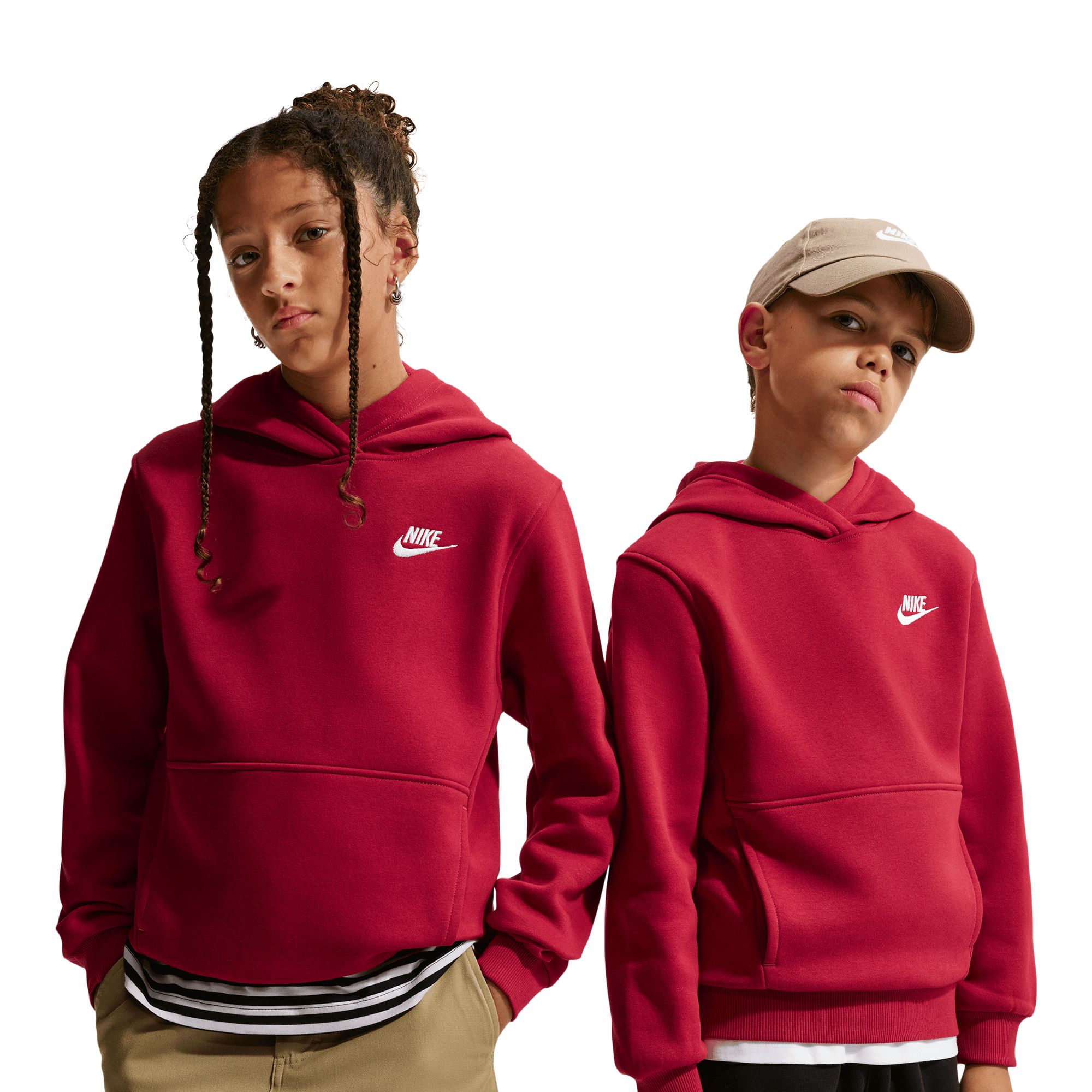 Nike Sportswear Boys' Club LBR Pullover Hoodie