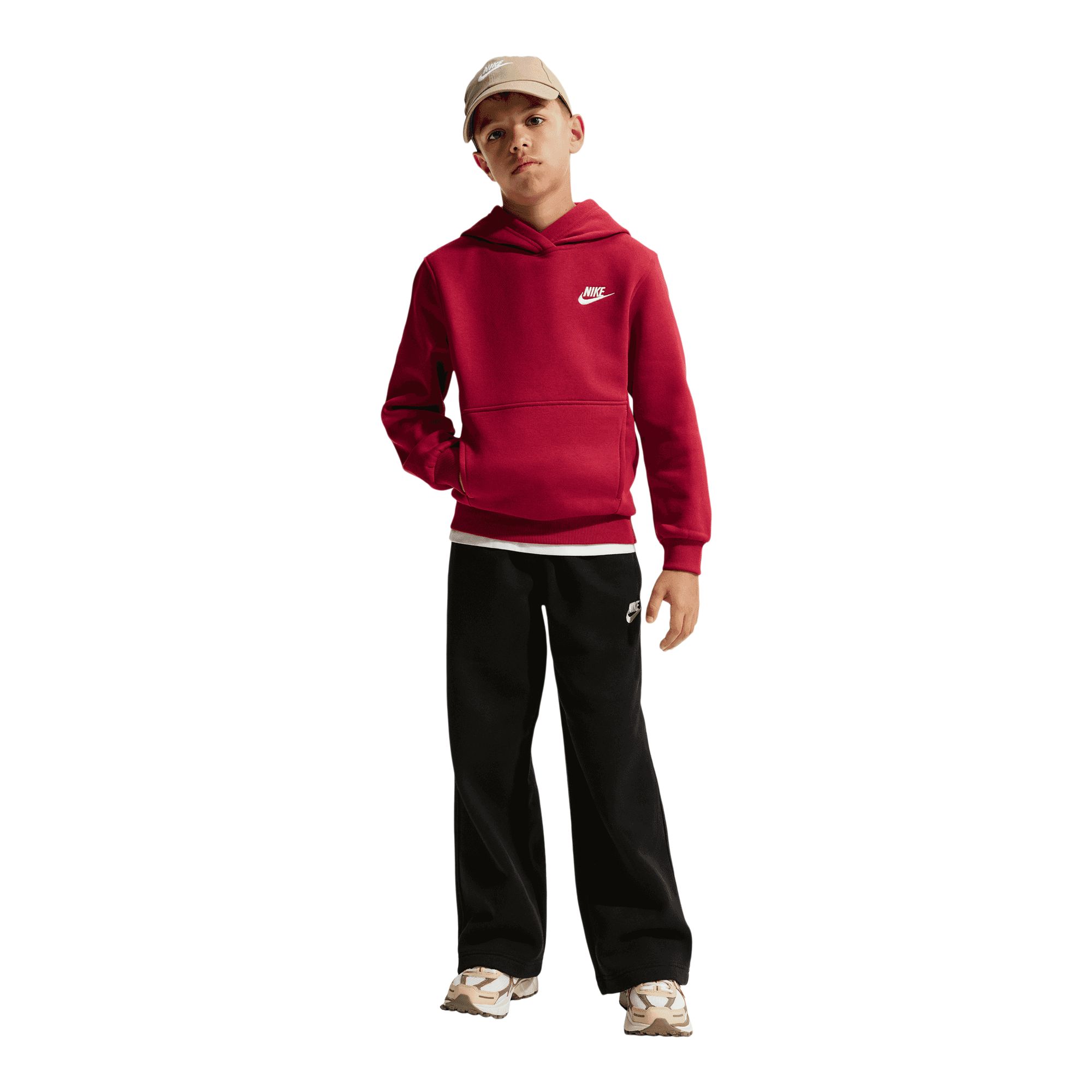 Nike Sportswear Boys' Club LBR Pullover Hoodie