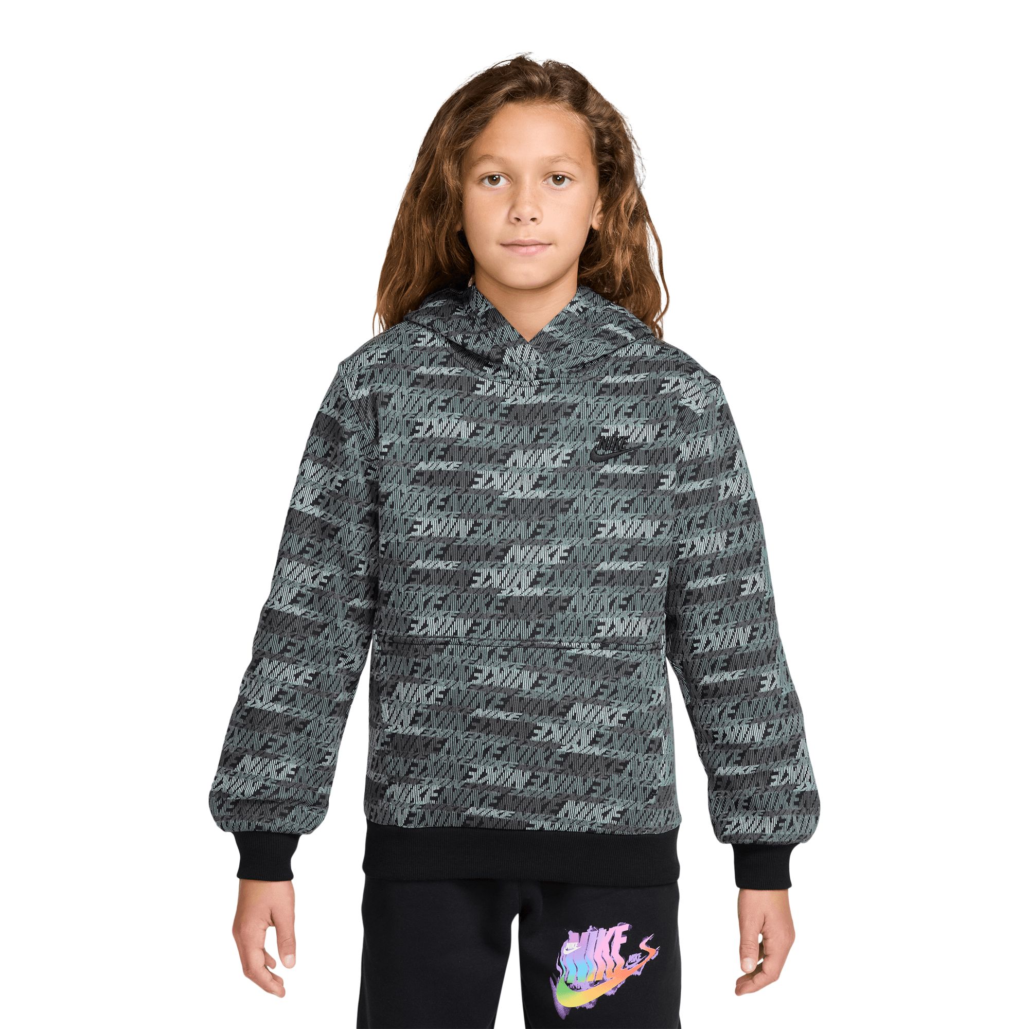 Nike Boys' Club All Over Print Hoodie