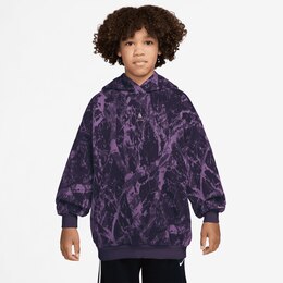 Nike Kids' Ja Morant Club Fleece All Over Print Hoodie