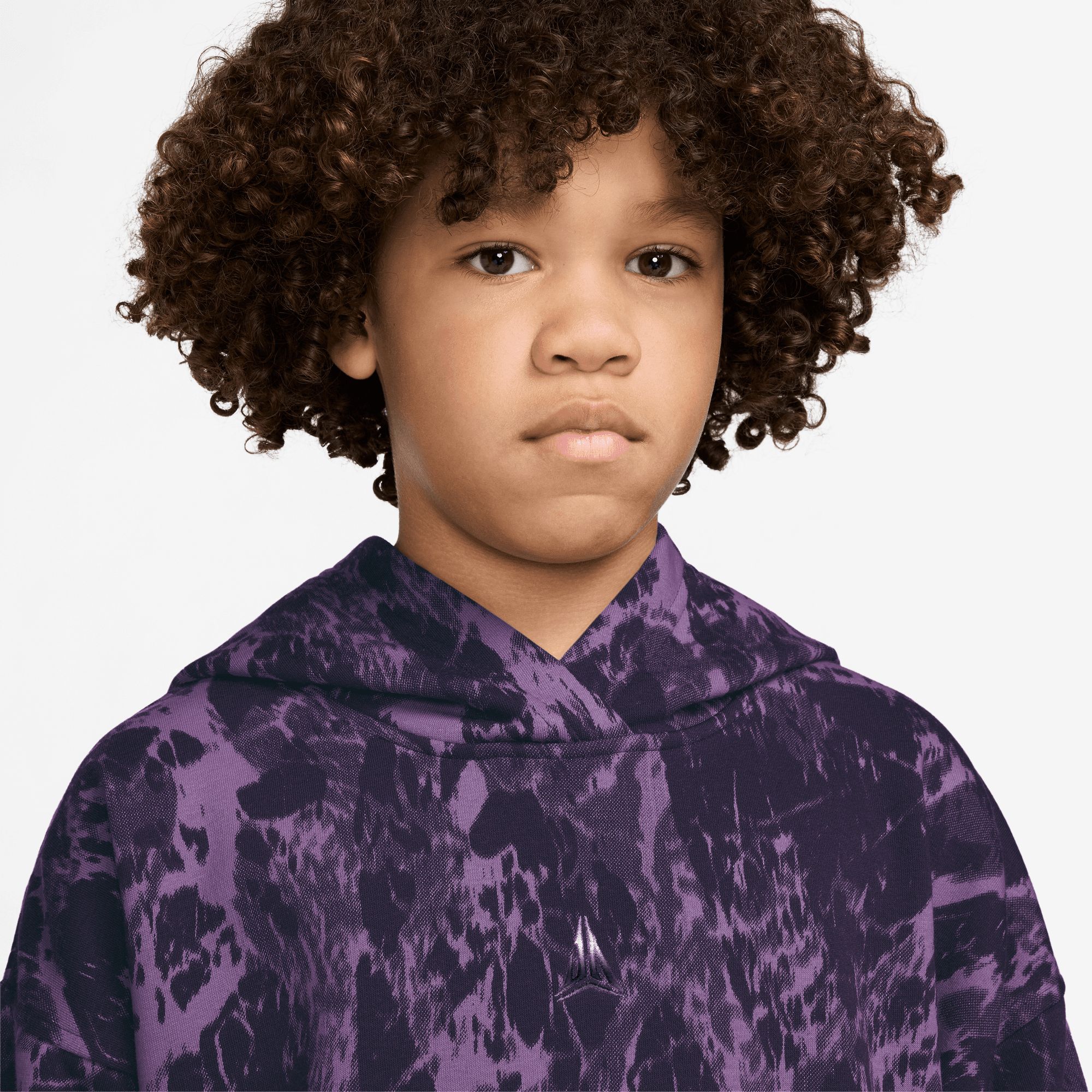 Nike Kids' Ja Morant Club Fleece All Over Print Hoodie