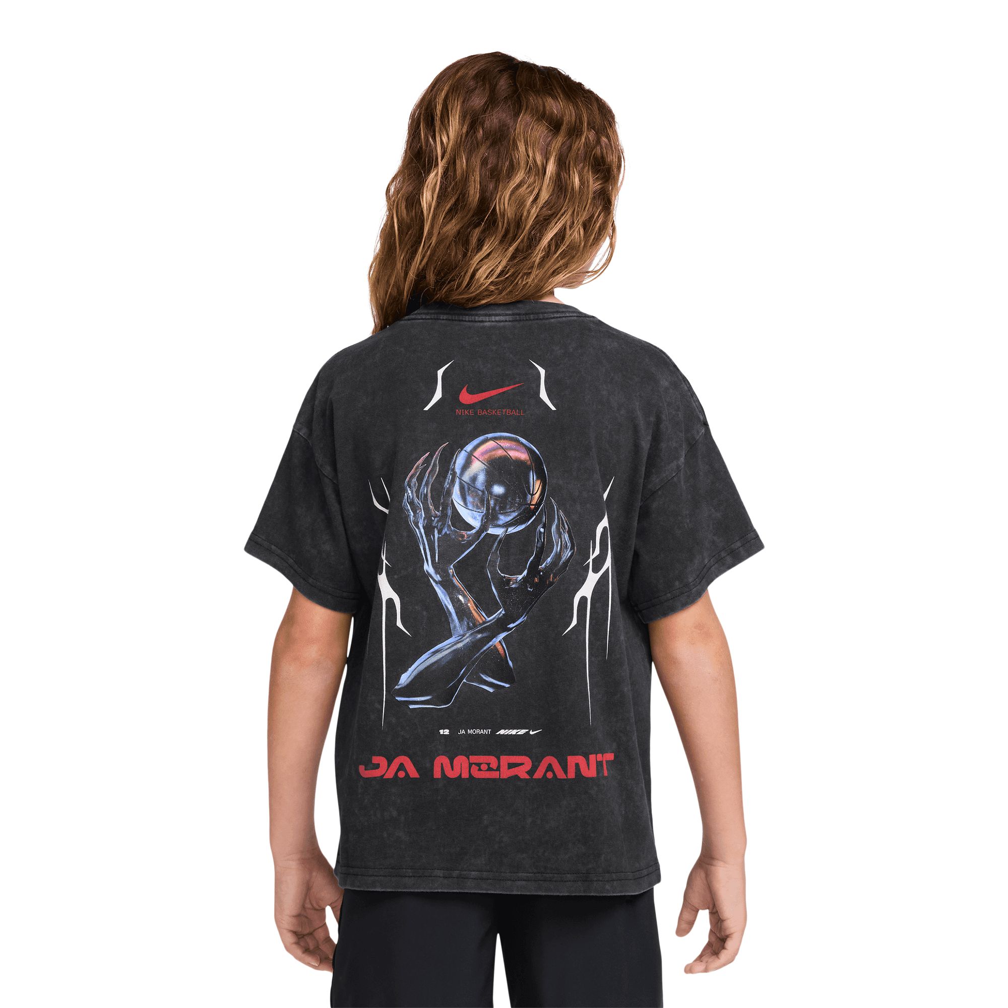 Nike Boys' Ja Morant M90 Hands Short Sleeve T-Shirt