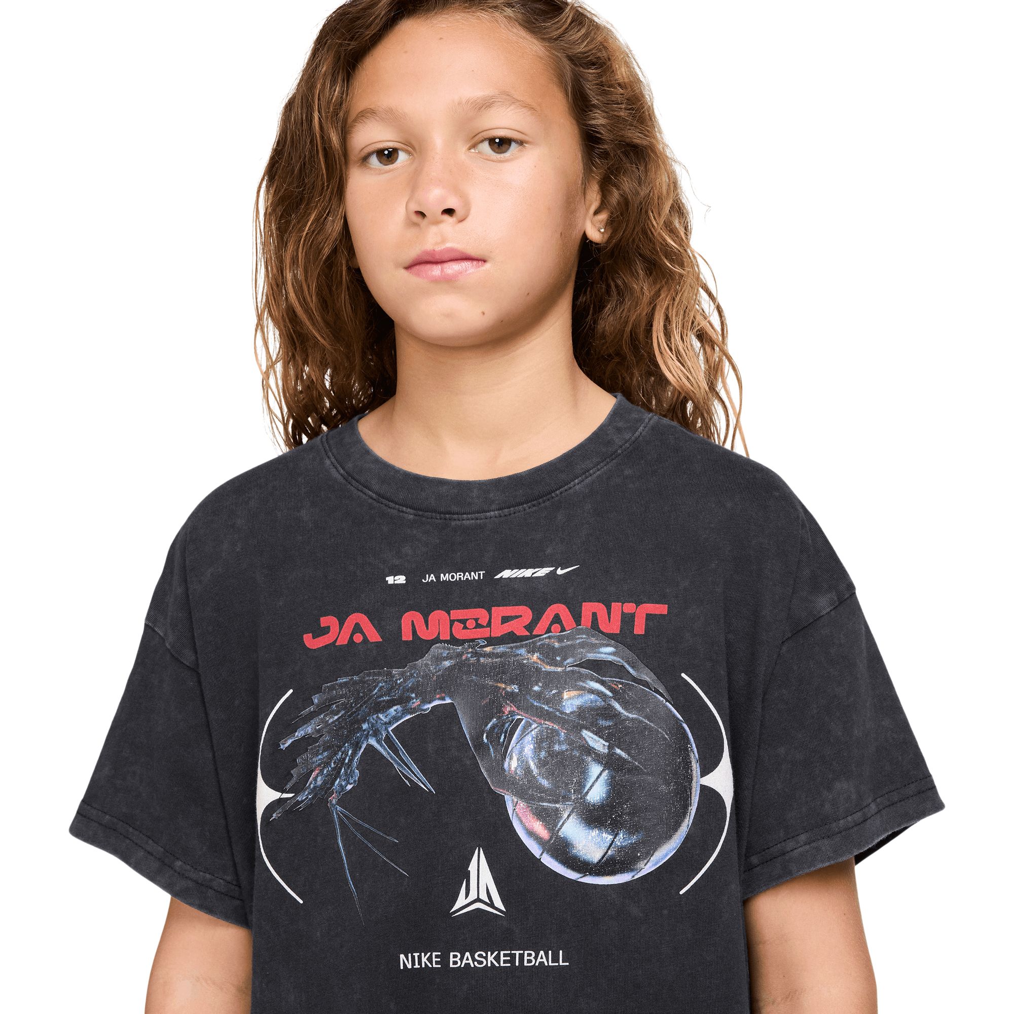 Nike Boys' Ja Morant M90 Hands Short Sleeve T-Shirt