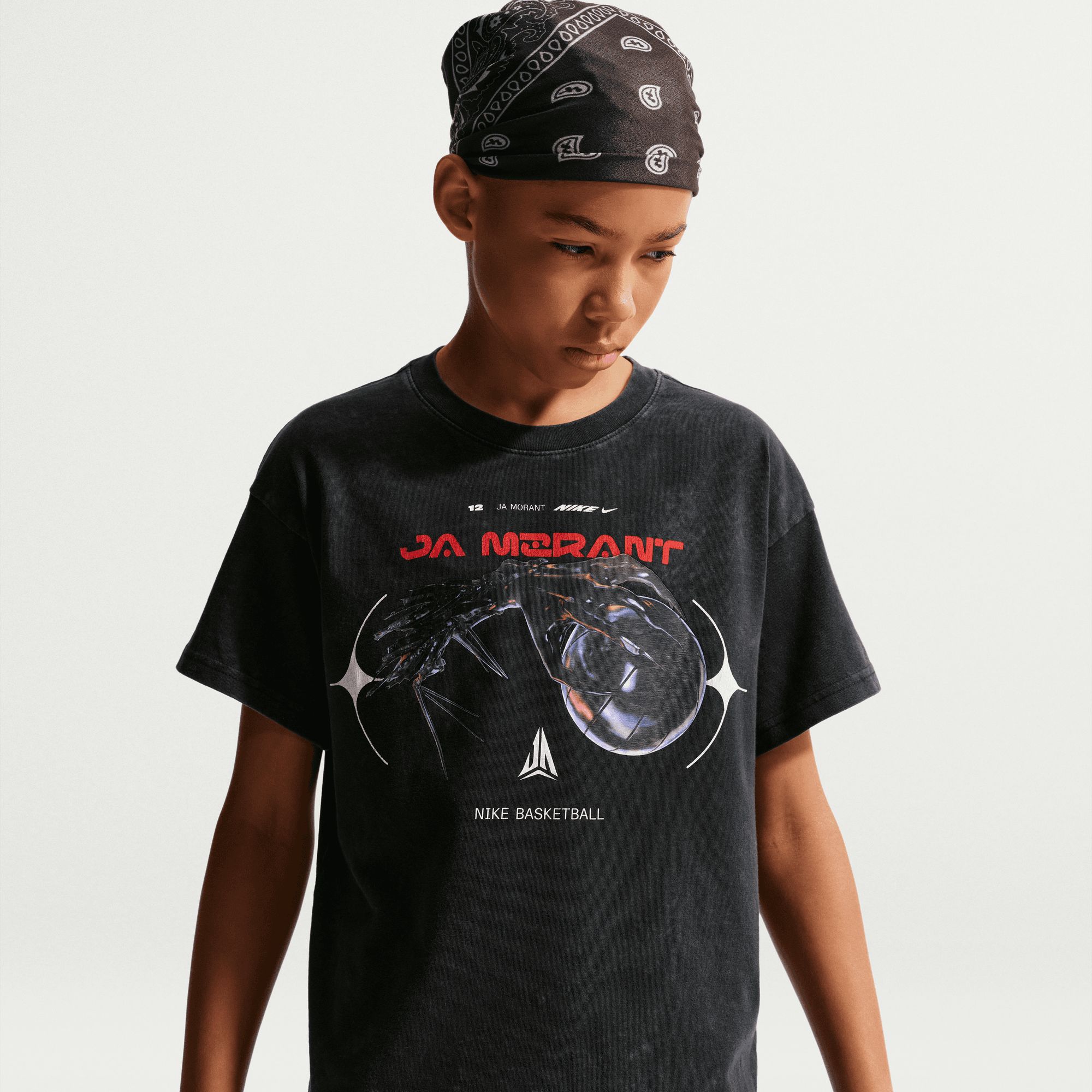 Nike Kids' Ja Morant M90 Hands Short Sleeve T-Shirt