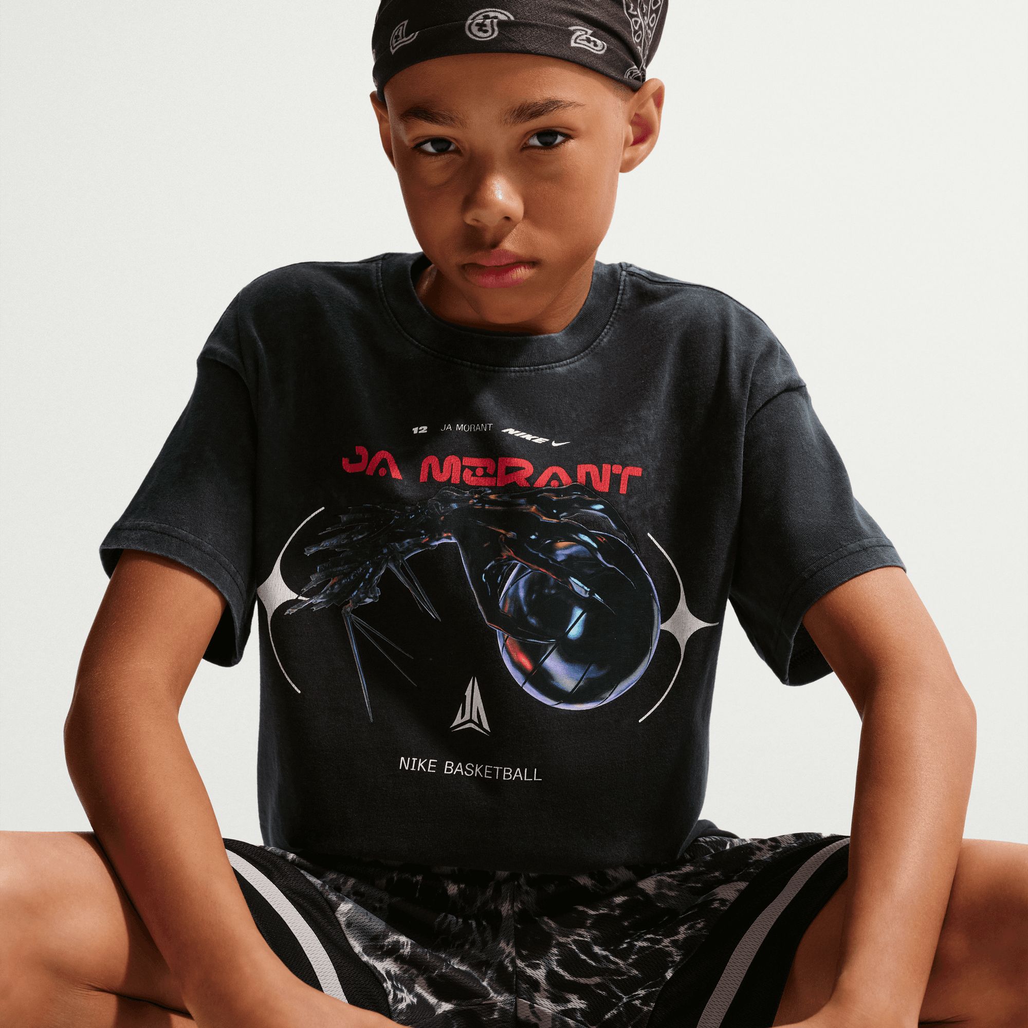 Nike Kids' Ja Morant M90 Hands Short Sleeve T-Shirt