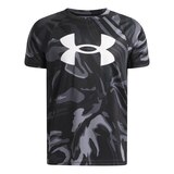 Under Armour Boys' Tech™ Big Logo Printed Short Sleeve T-Shirt Front_Flat