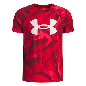 Under Armor Boys' Tech Big Logo Printed T Shirt
